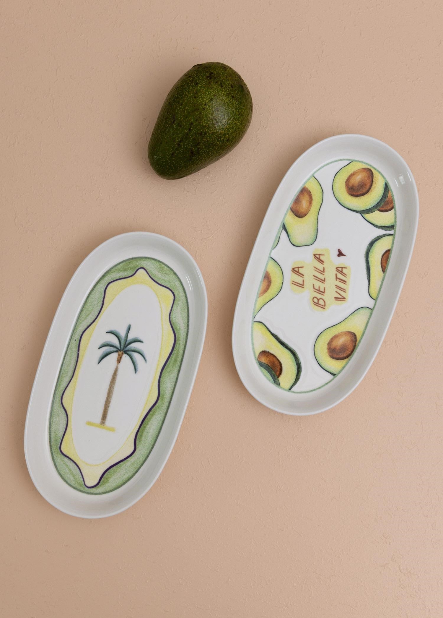 The Mia Italian Summer Oval Servis Tabağı 2li 23 cm