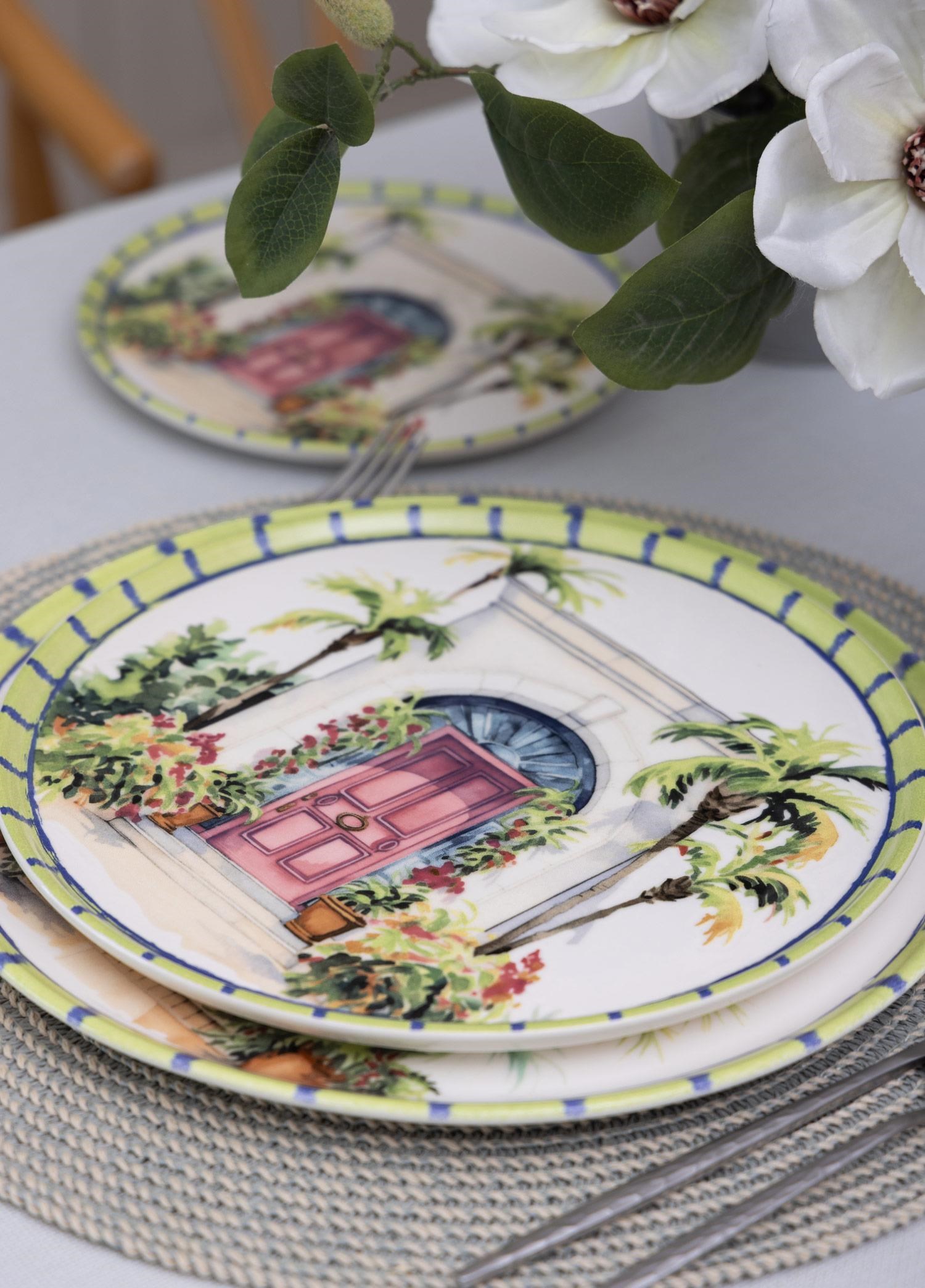 The Mia Palma Servis Tabağı 6lı Set 26 cm