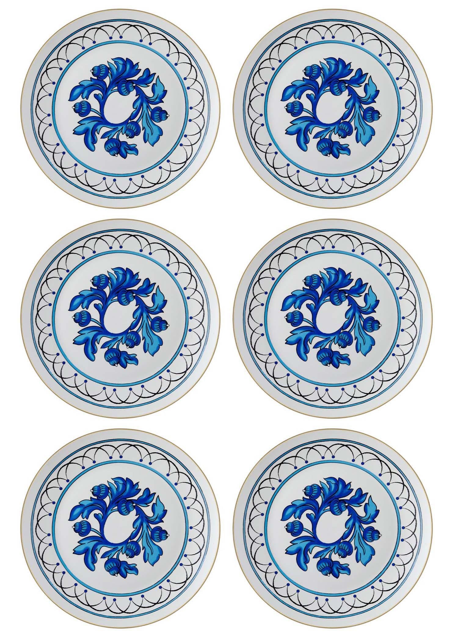 The Mia Azul Servis Tabağı 6 Kişilik