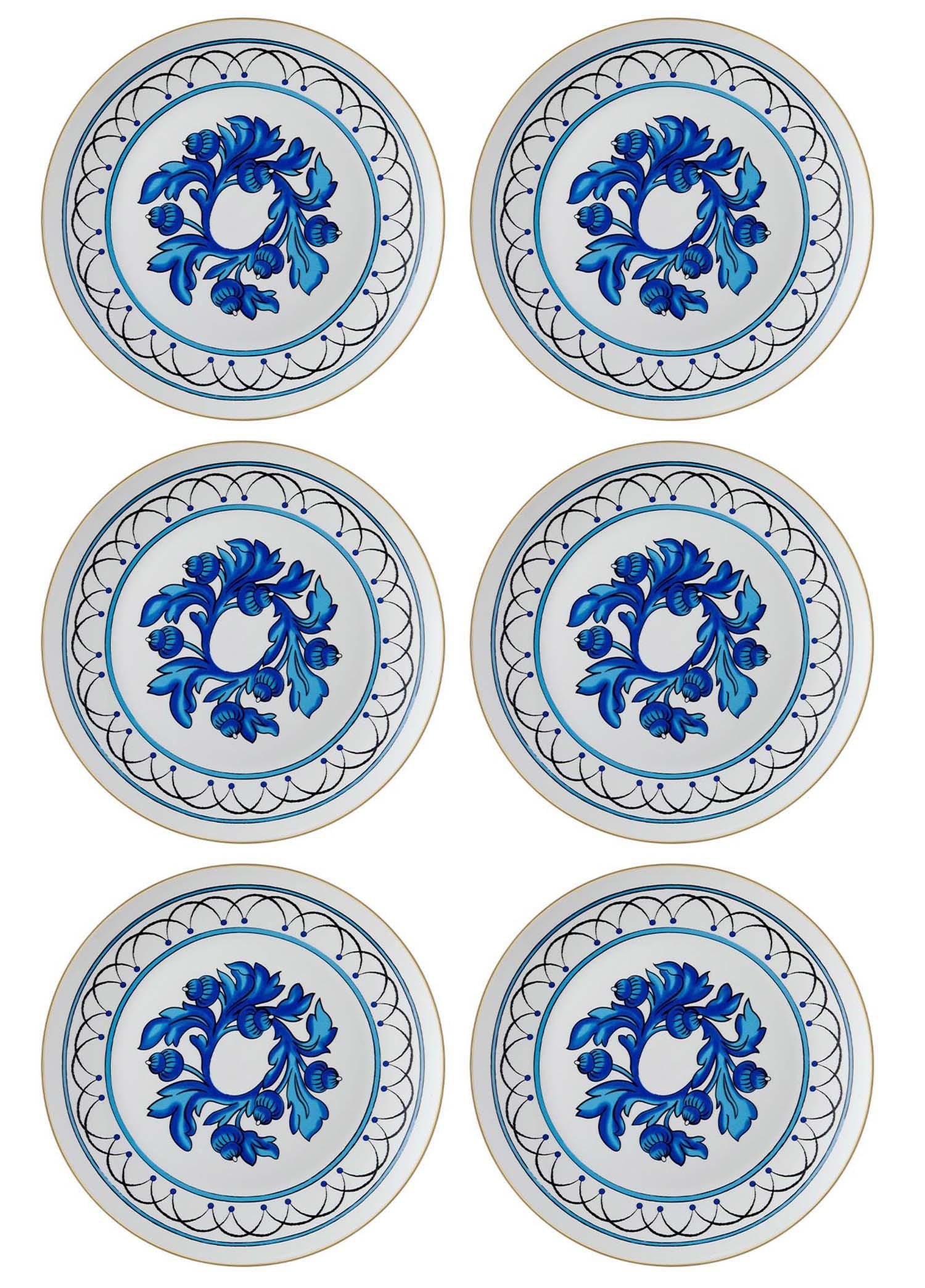 The Mia Azul Servis Tabağı 6 Kişilik