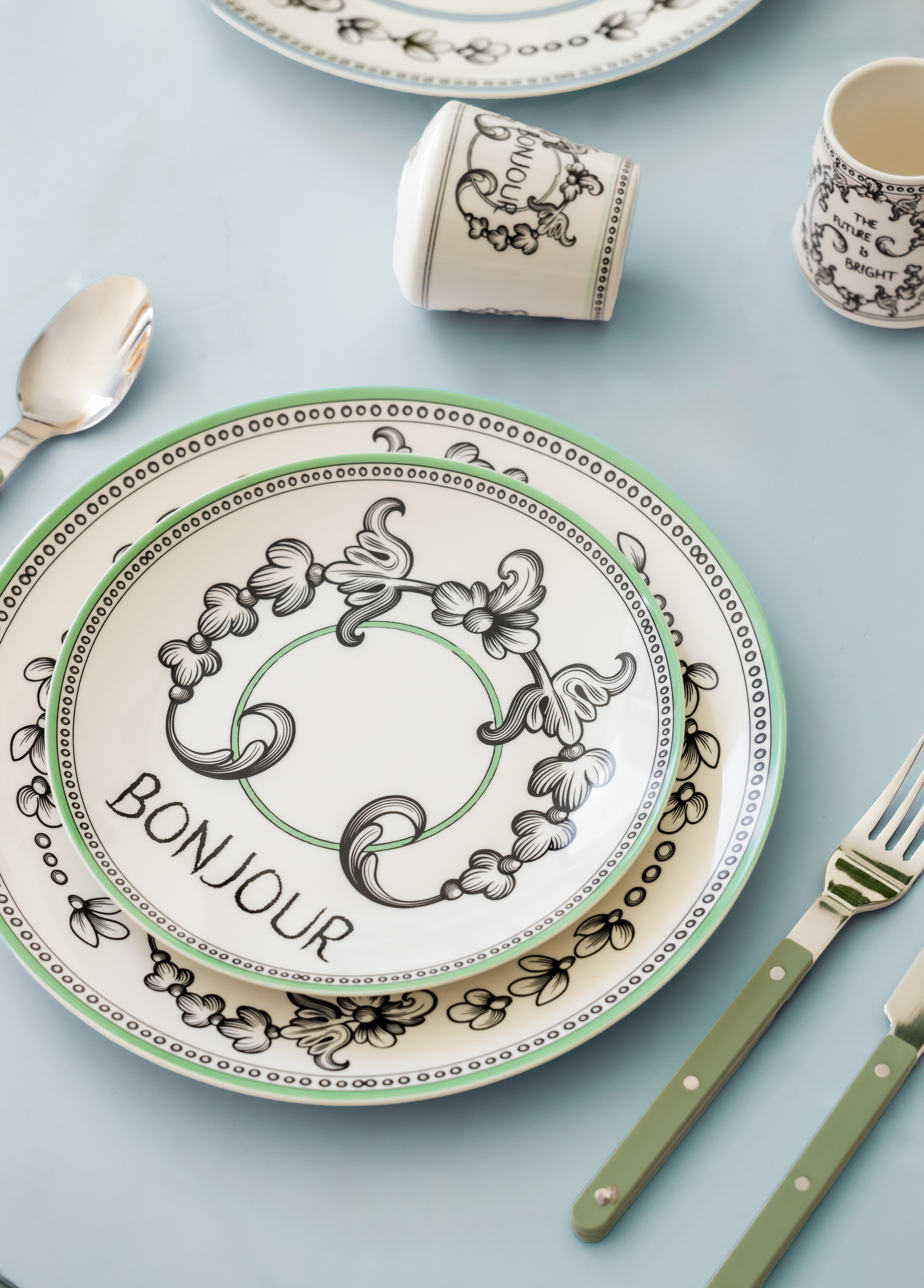 The Mia Bonjour Servis Tabağı 6 Kişilik