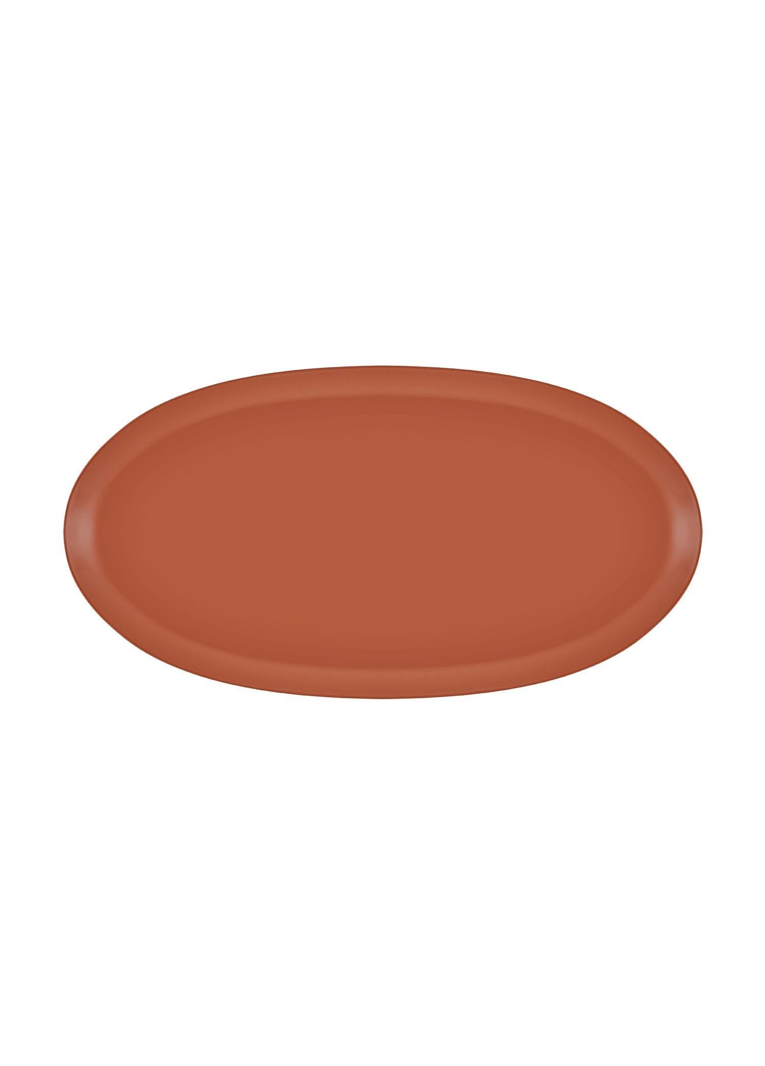 The Mia Cotta Limoges Oval Servis Tabağı Terracota 43x22cm