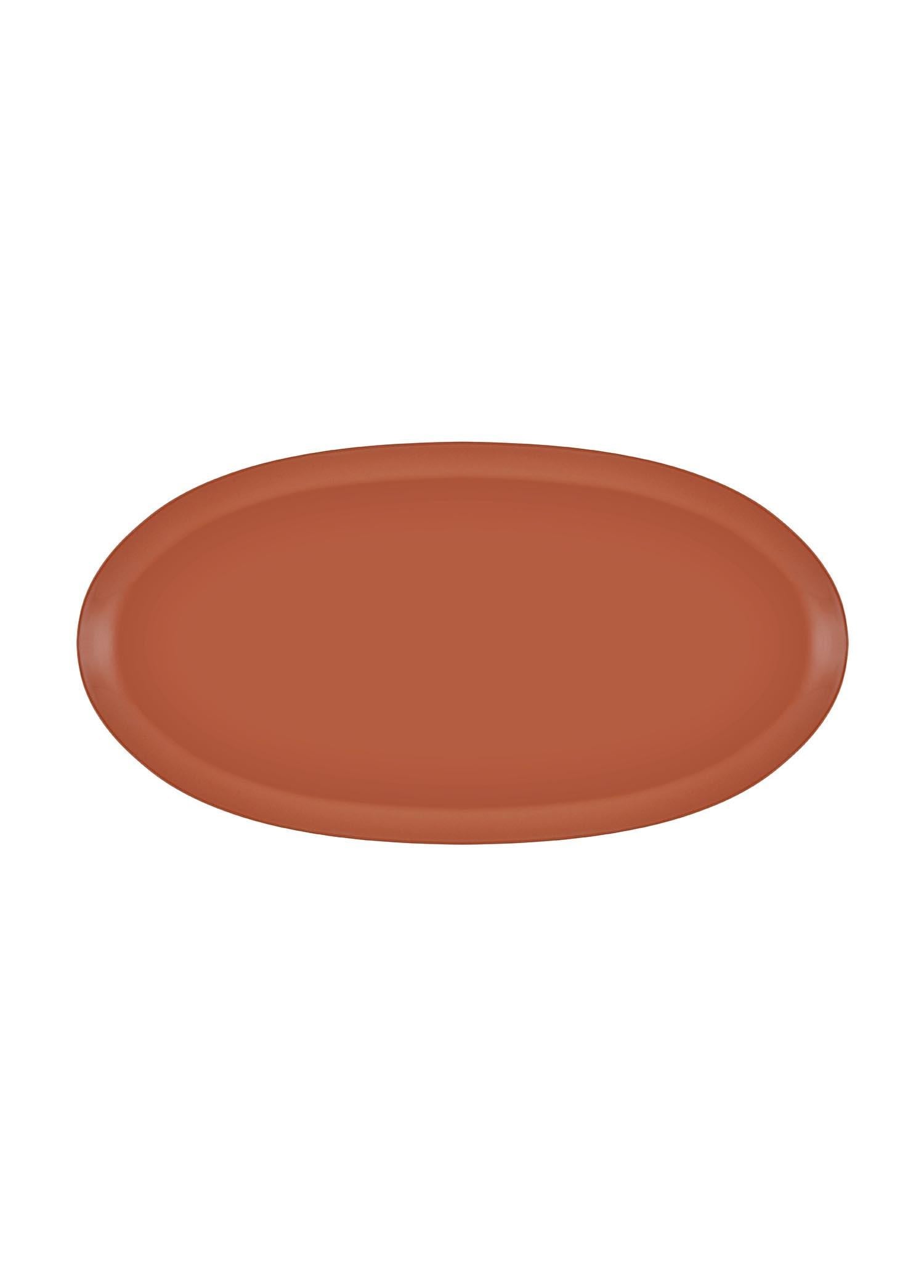 The Mia Cotta Limoges Oval Servis Tabağı Terracota 43x22cm