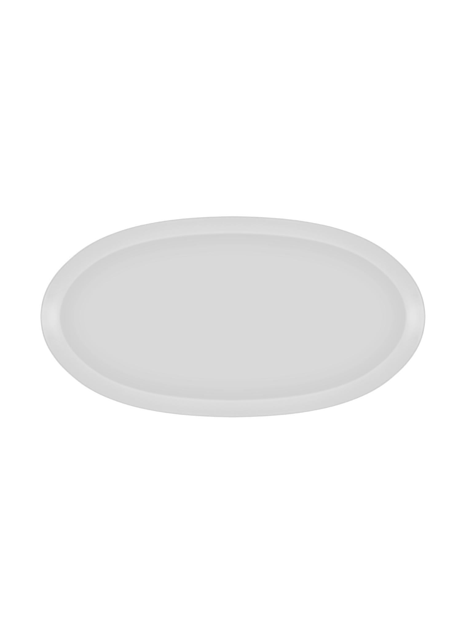 The Mia Cotta Limoges Oval Servis Tabağı Beyaz 43x22 cm