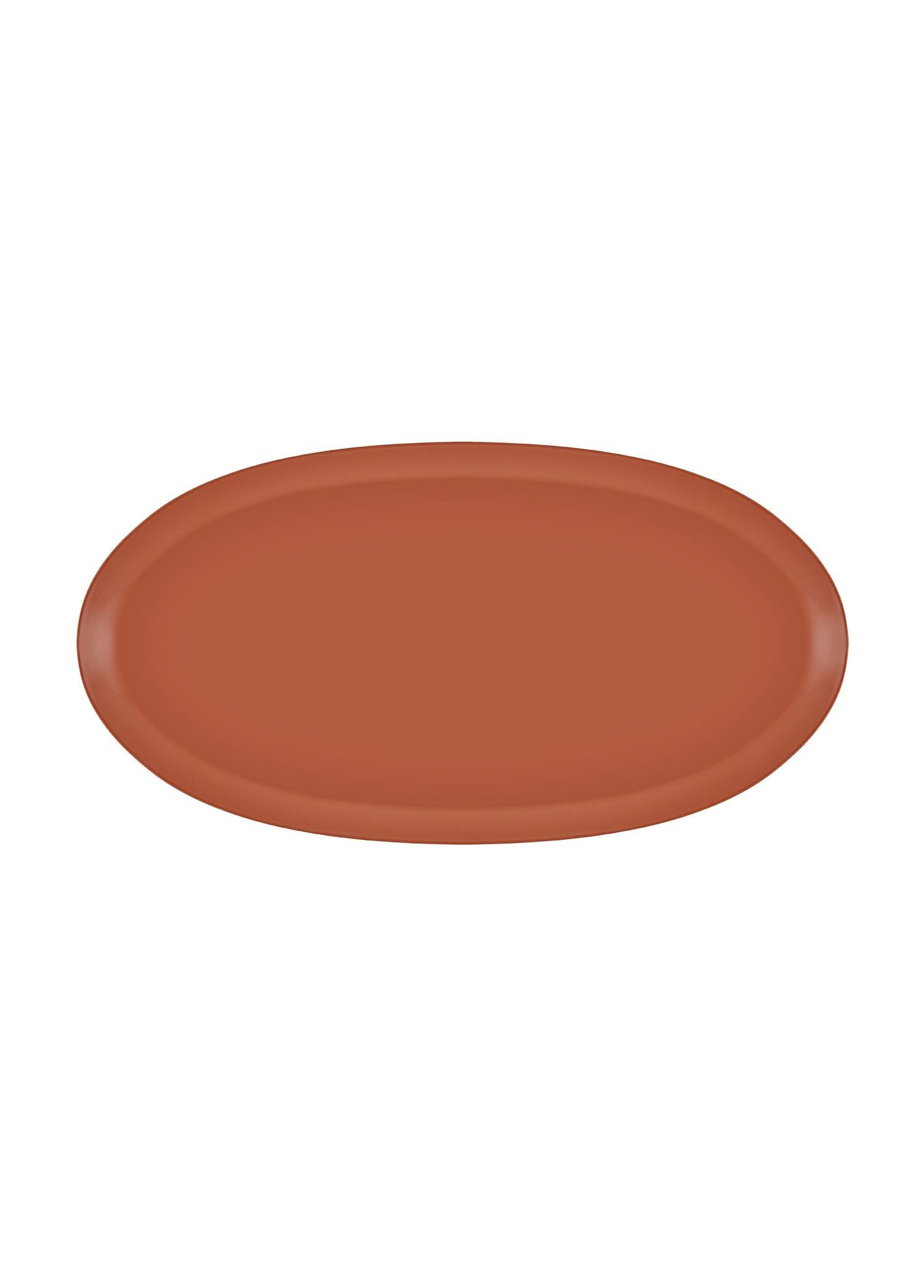The Mia Cotta Limoges Oval Servis Tabağı Terracota 43x22cm