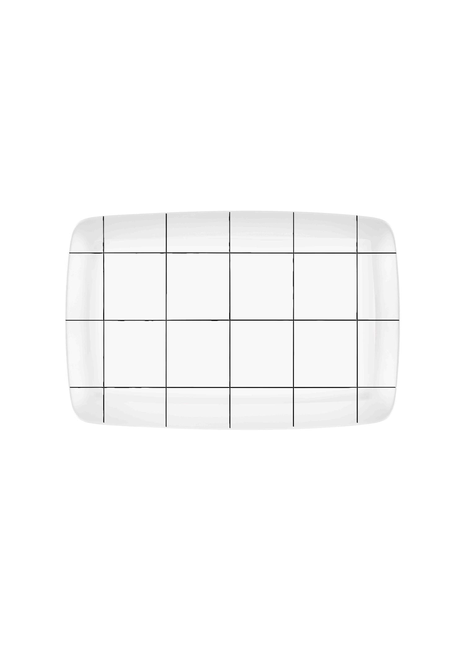 The Mia Daily Tunes Dikdörtgen Servis Tabağı - 33x21cm