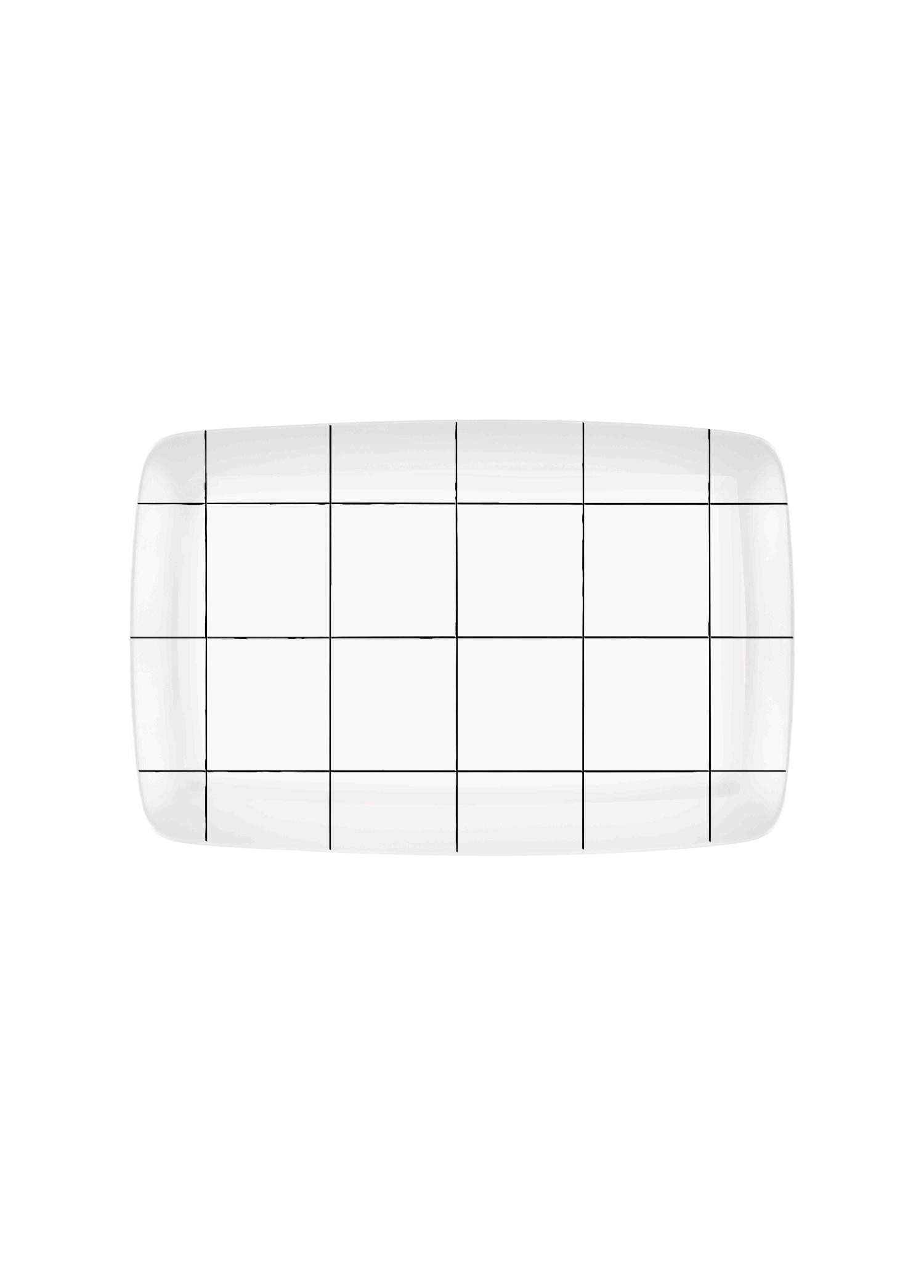 The Mia Daily Tunes Dikdörtgen Servis Tabağı 33x21 cm