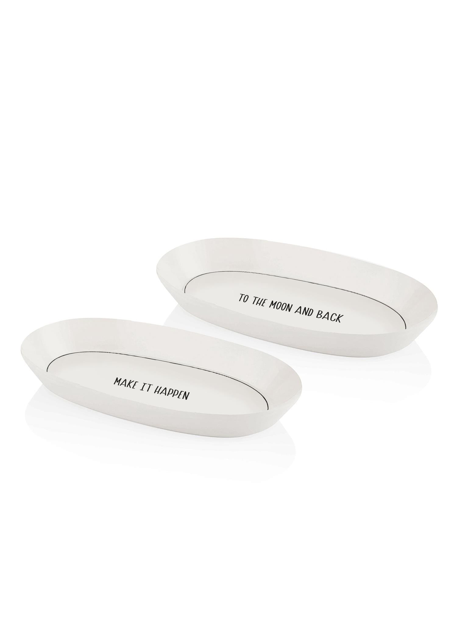 The Mia Daily Tunes Oval Servis Tabağı 2li Set 29cm