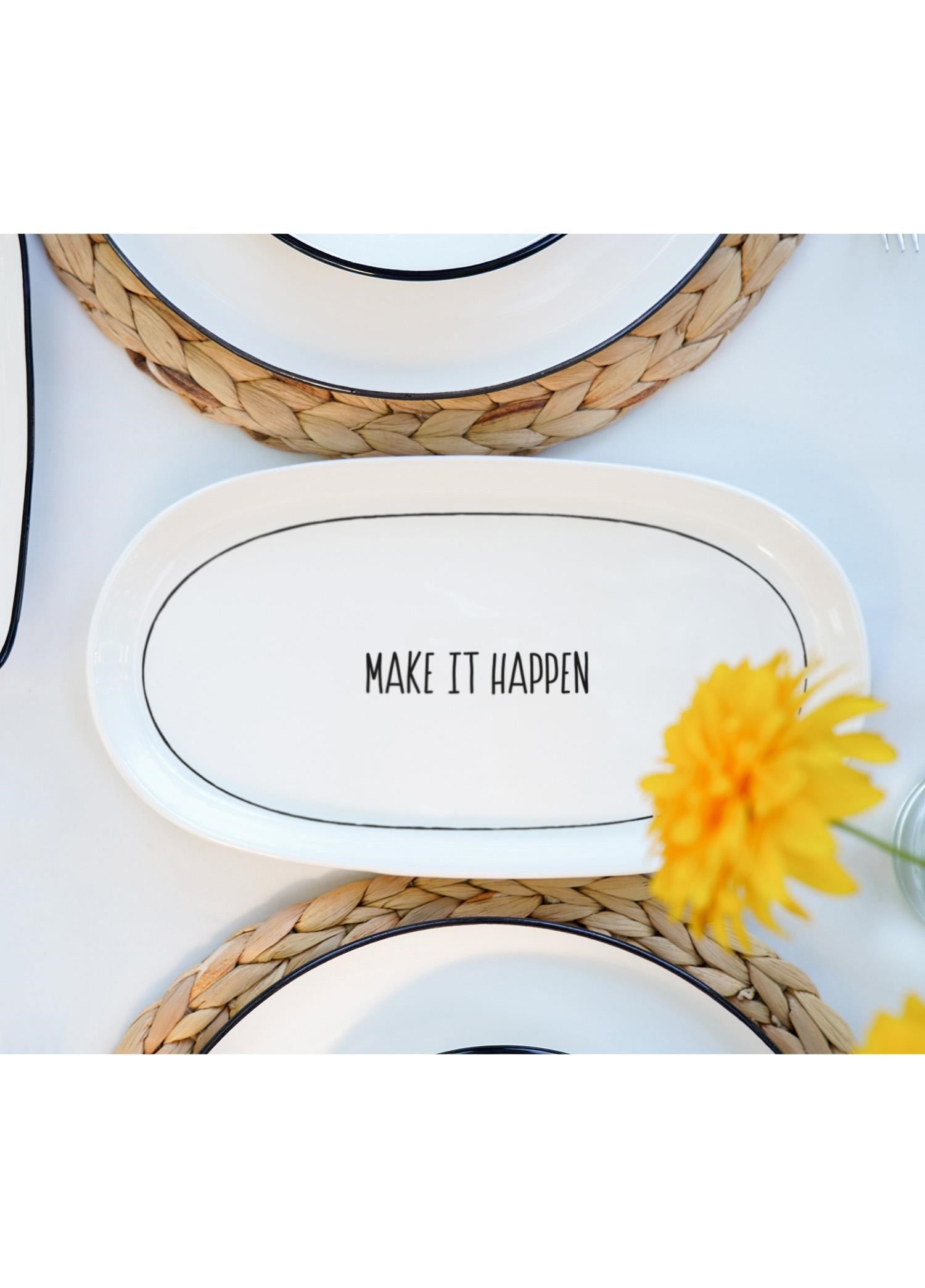 The Mia Daily Tunes Oval Servis Tabağı 2li Set 29cm