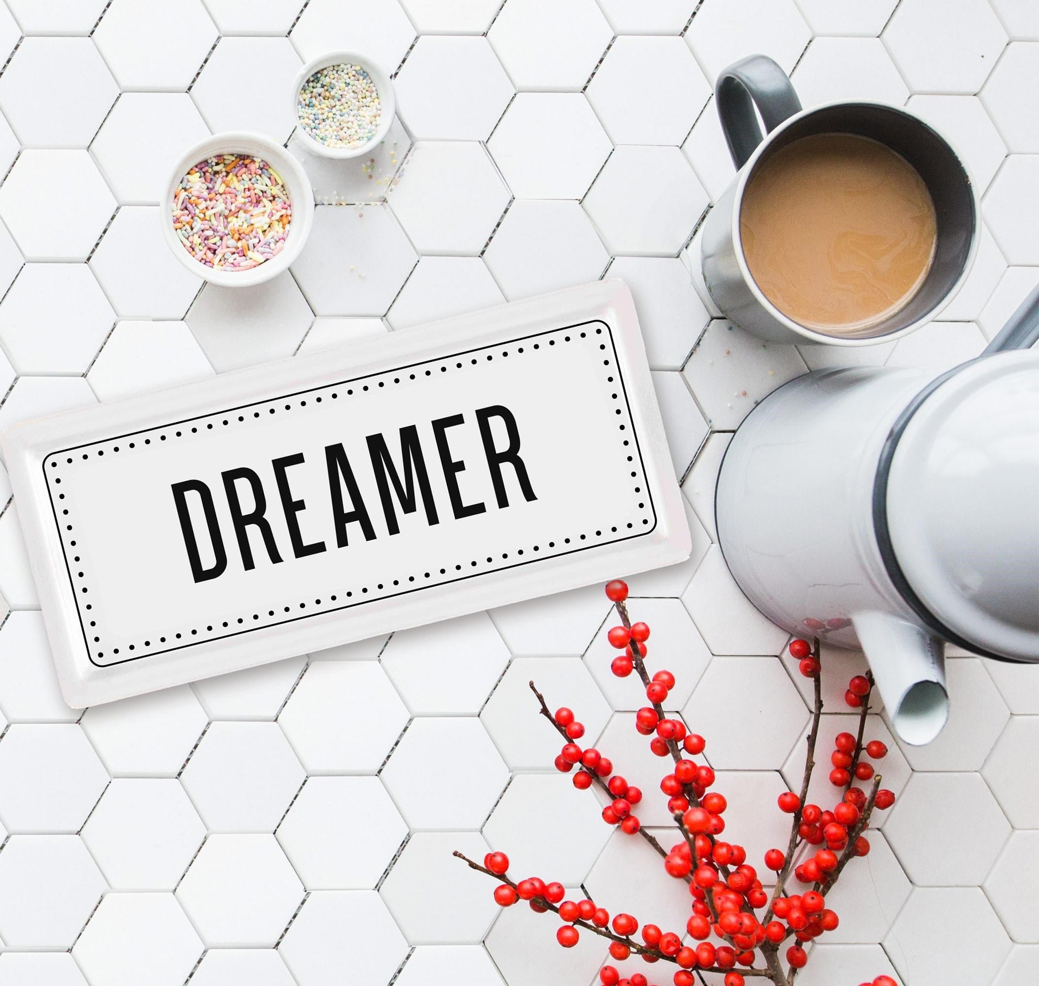 The Mia Dikdörtgen Servis Tabağı Dreamer 35 x 16 Cm