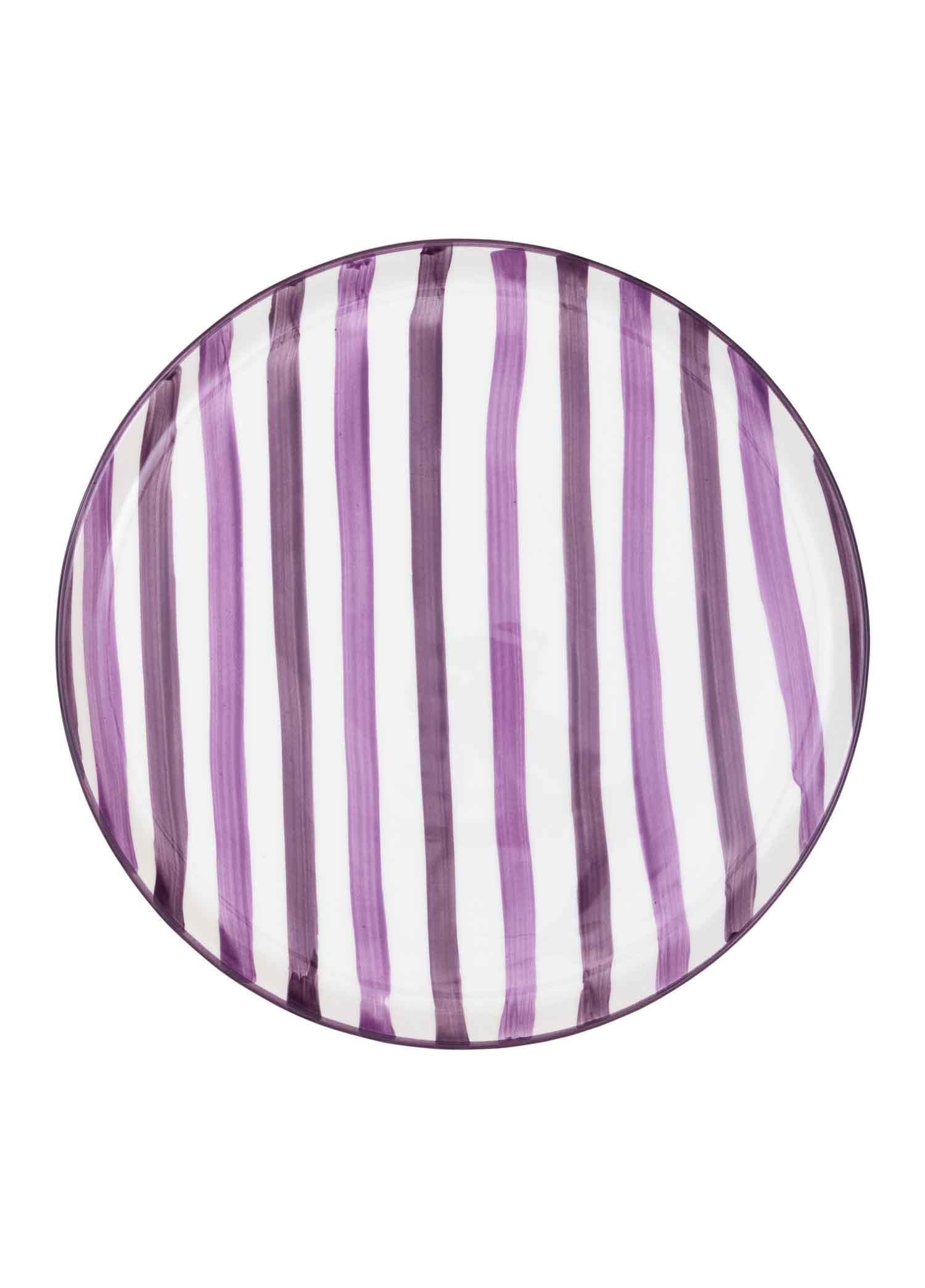 The Mia Joy Servis Tabağı Mor 30 cm