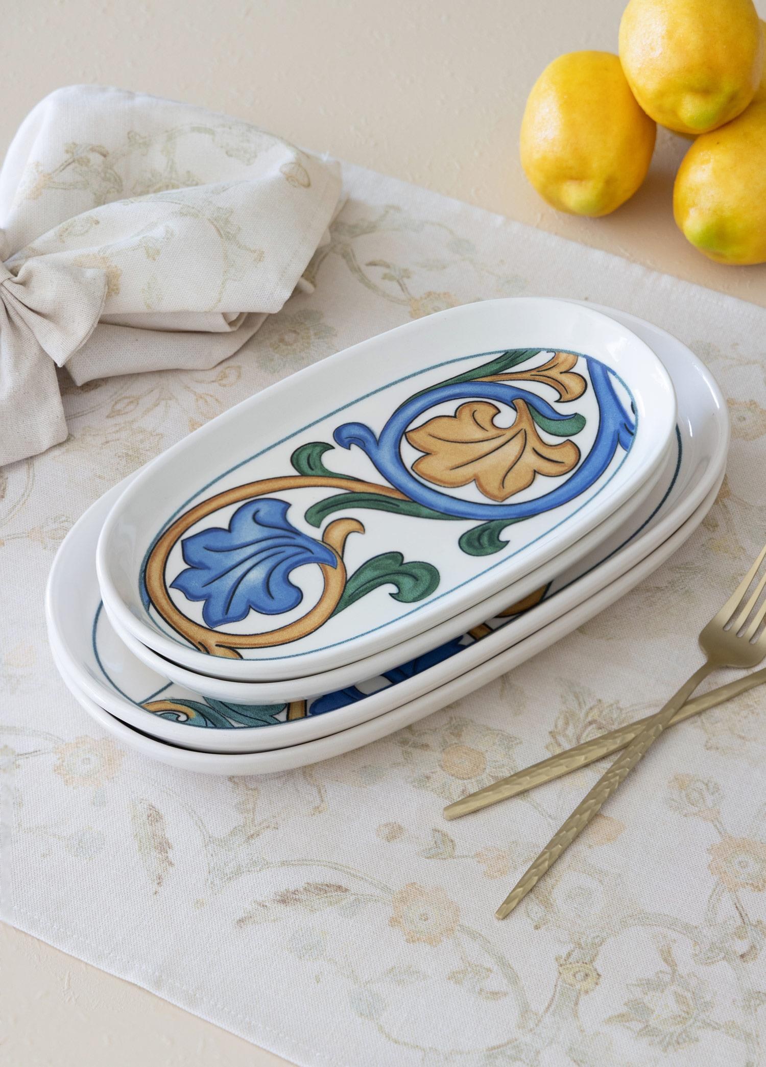 The Mia Limoncello Oval Servis Tabağı 2li Set 29 cm
