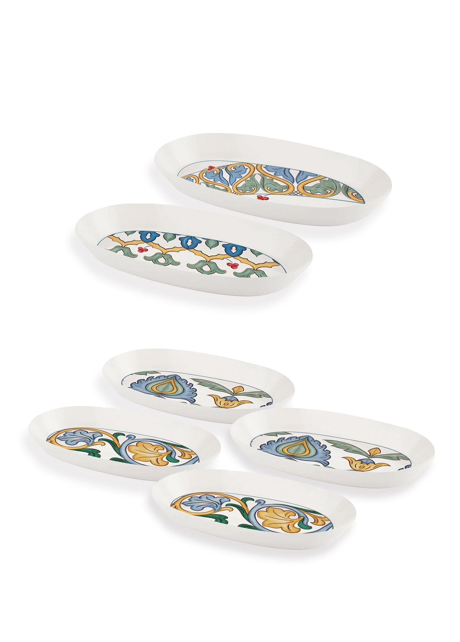 The Mia Limoncello Oval Servis Takımı 6 Parça