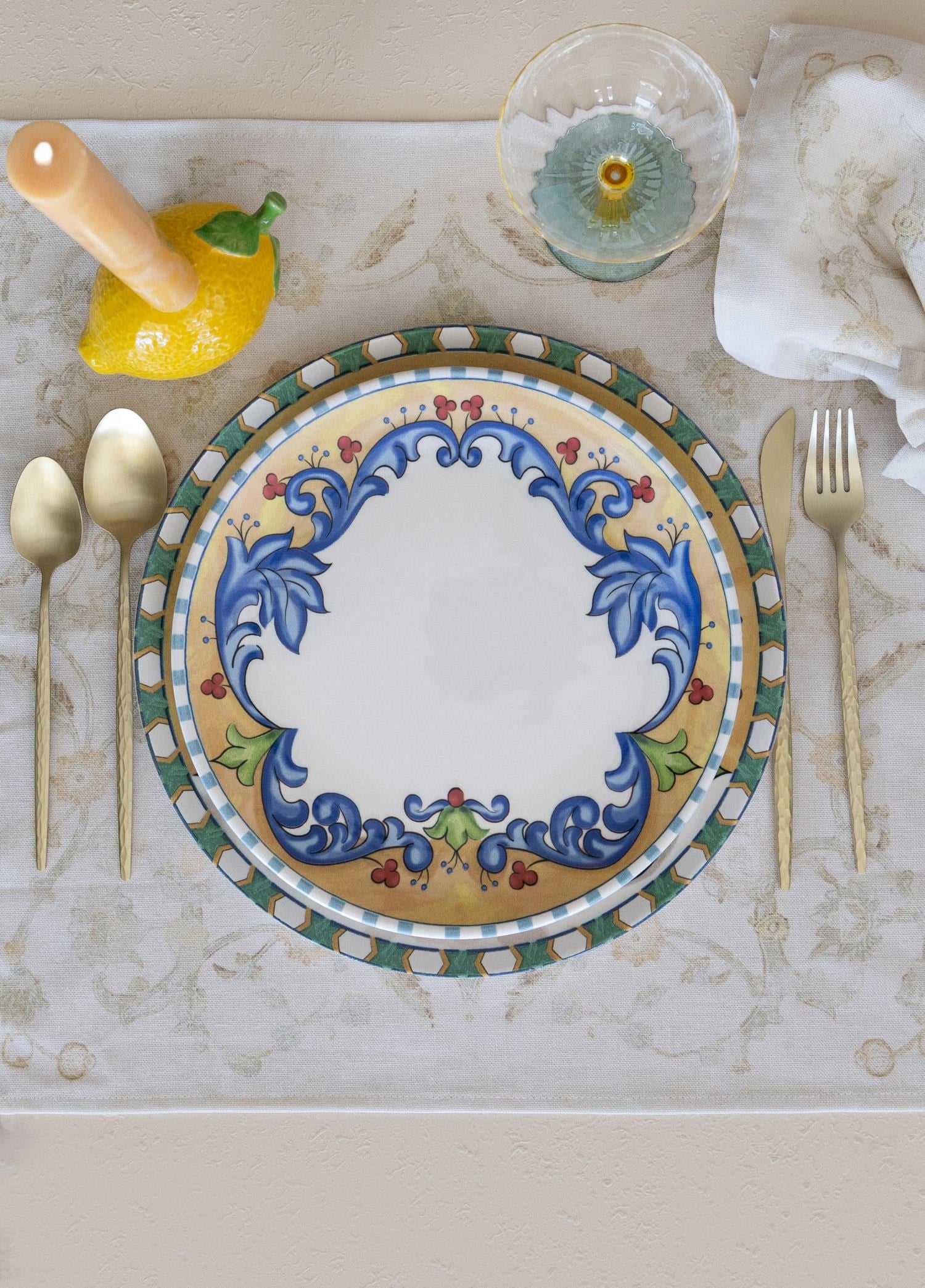 The Mia Limoncello Servis Tabağı 6lı Set 26 cm