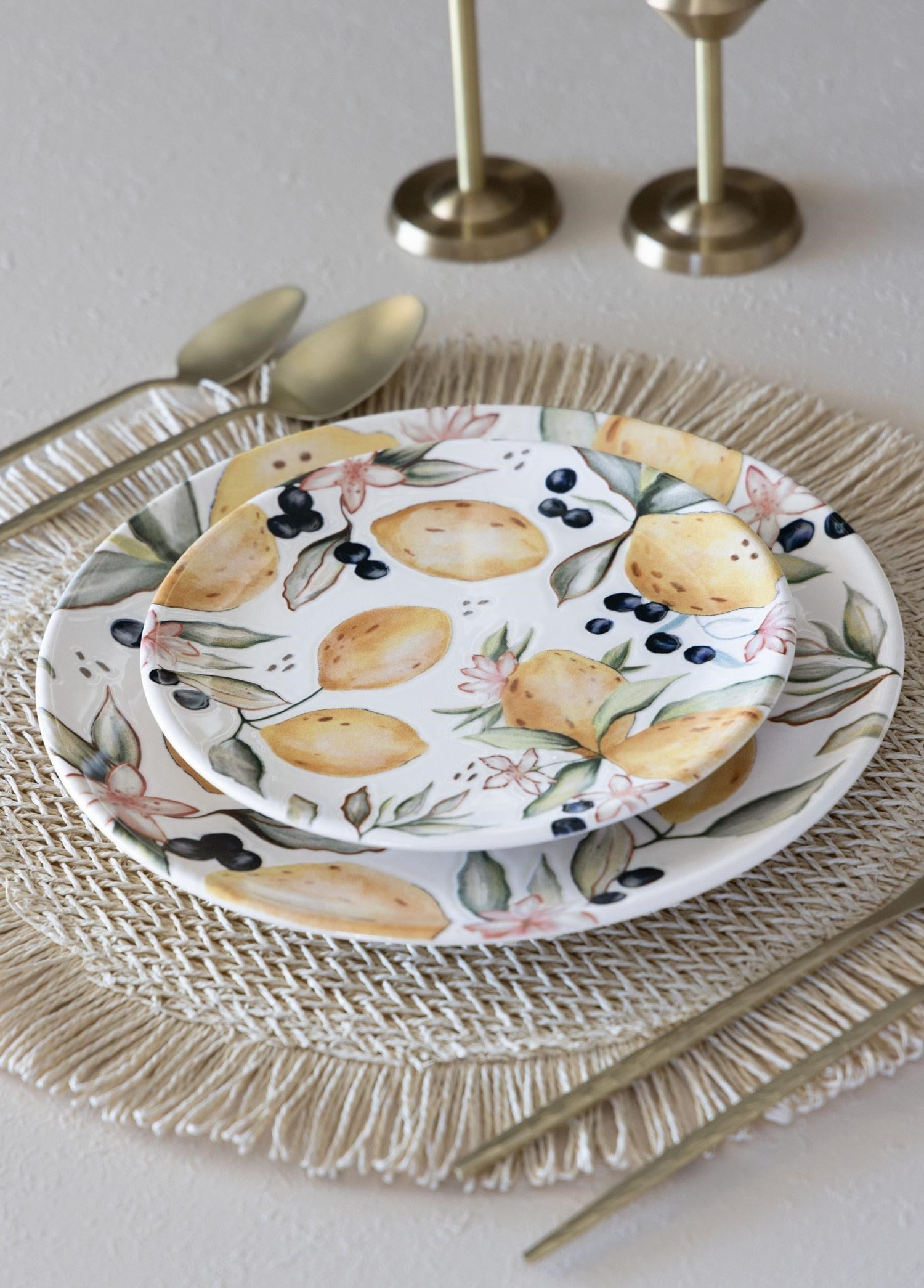 The Mia Limoncello Servis Tabağı 6lı Set 26 cm LMN013