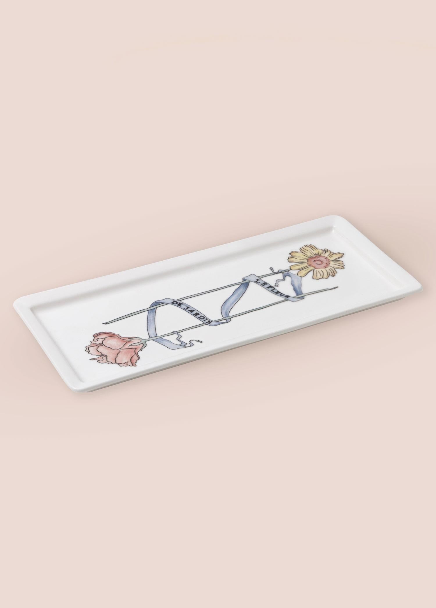 The Mia Luv Dikdörtgen Servis Tabağı 35x16 cm