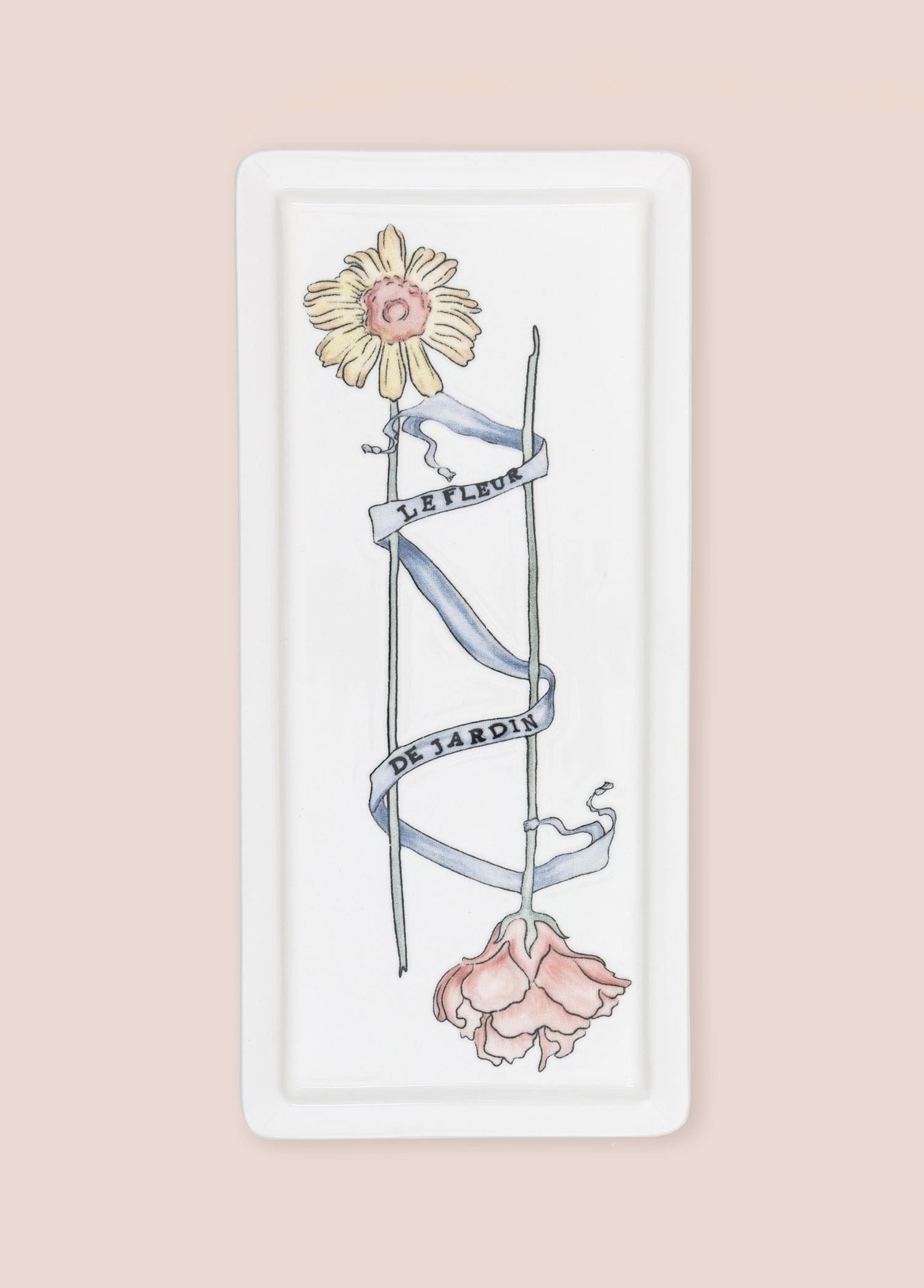 The Mia Luv Dikdörtgen Servis Tabağı 35x16 cm