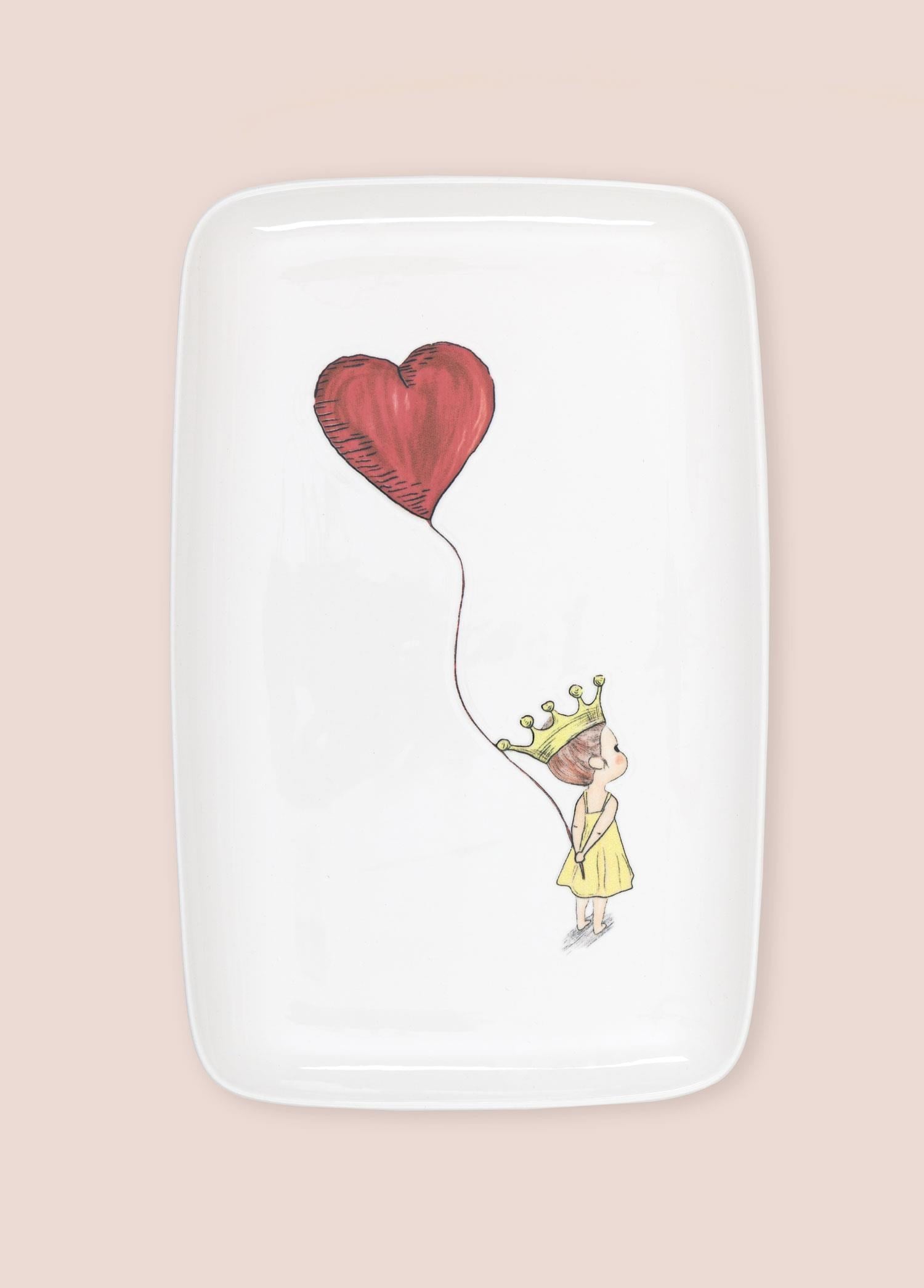 The Mia Luv Dikdörtgen Servis Tabağı 31x20 cm