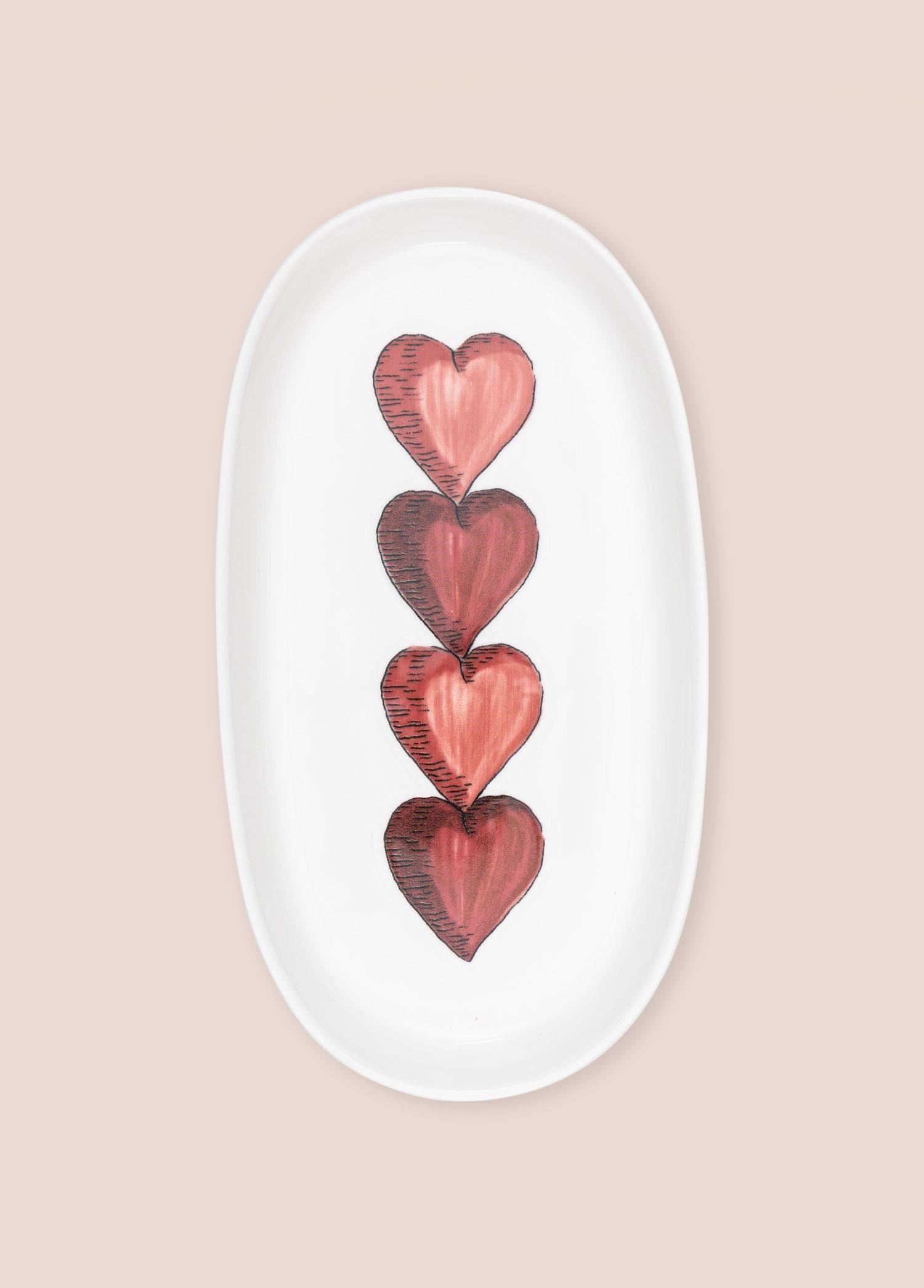 The Mia Luv Oval Servis Tabağı 2li 23 cm