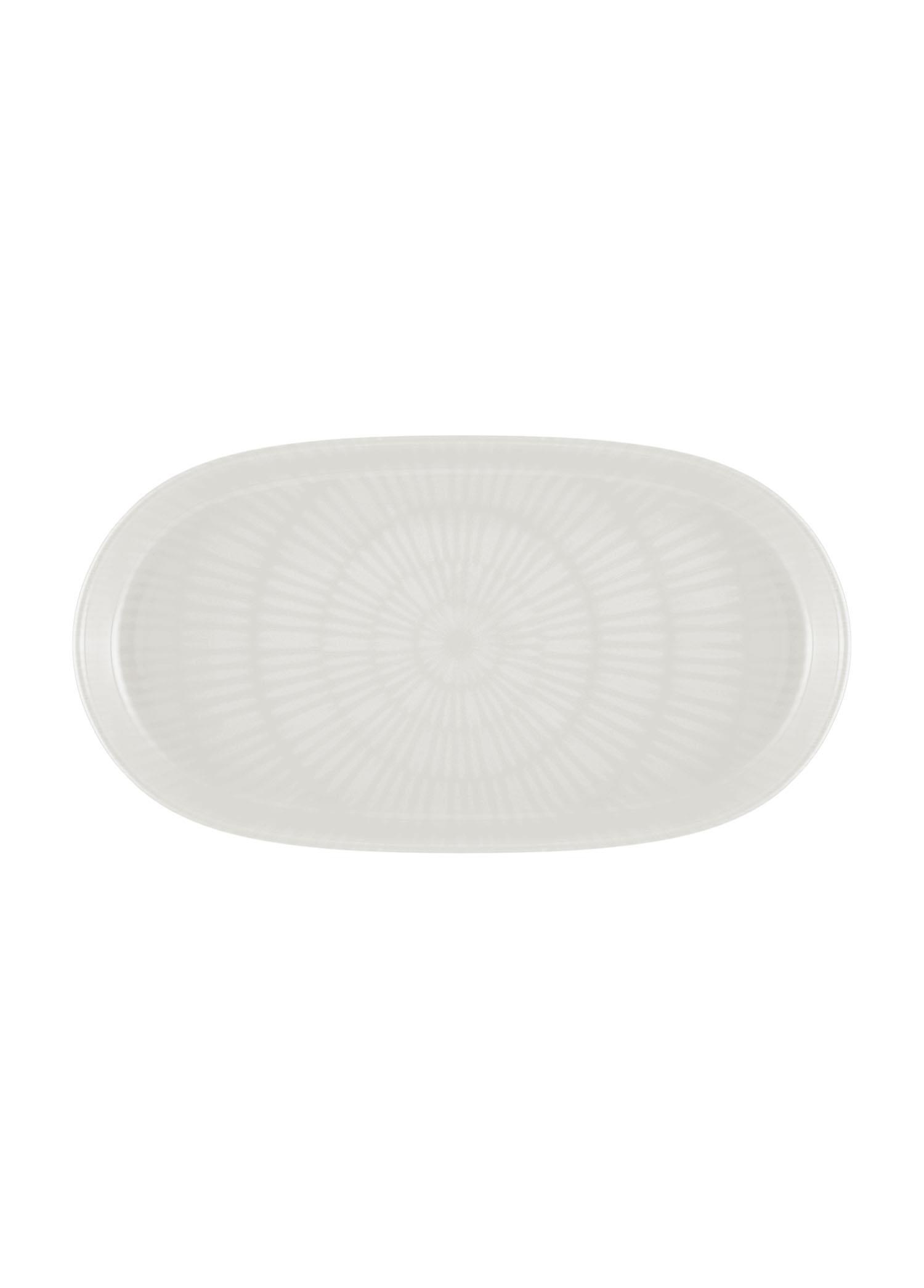 The Mia Noon Oval Servis Tabağı 2li Krem 29 cm