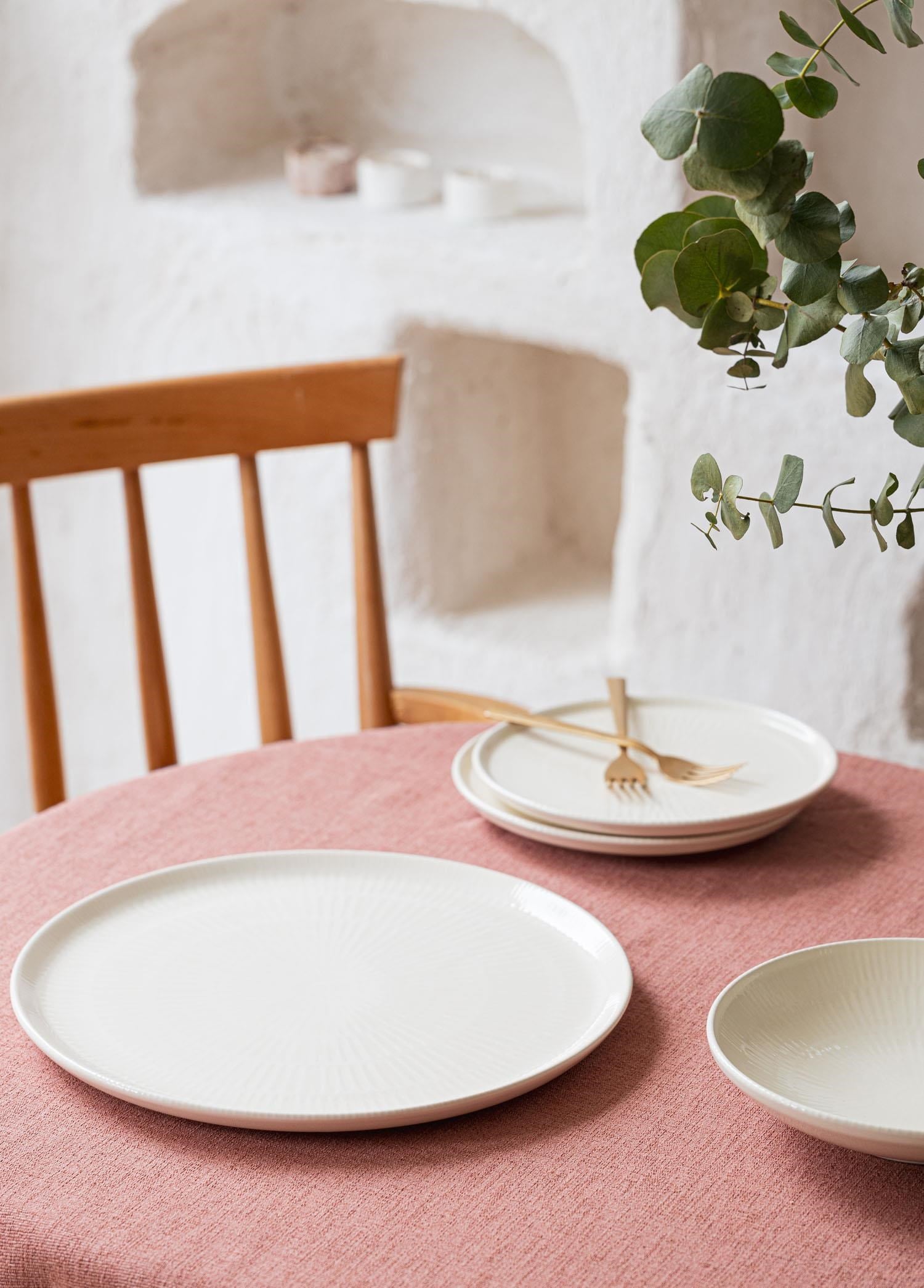 Servis Tabağı The Mia Noon Servis Tabağı Krem 30 Cm