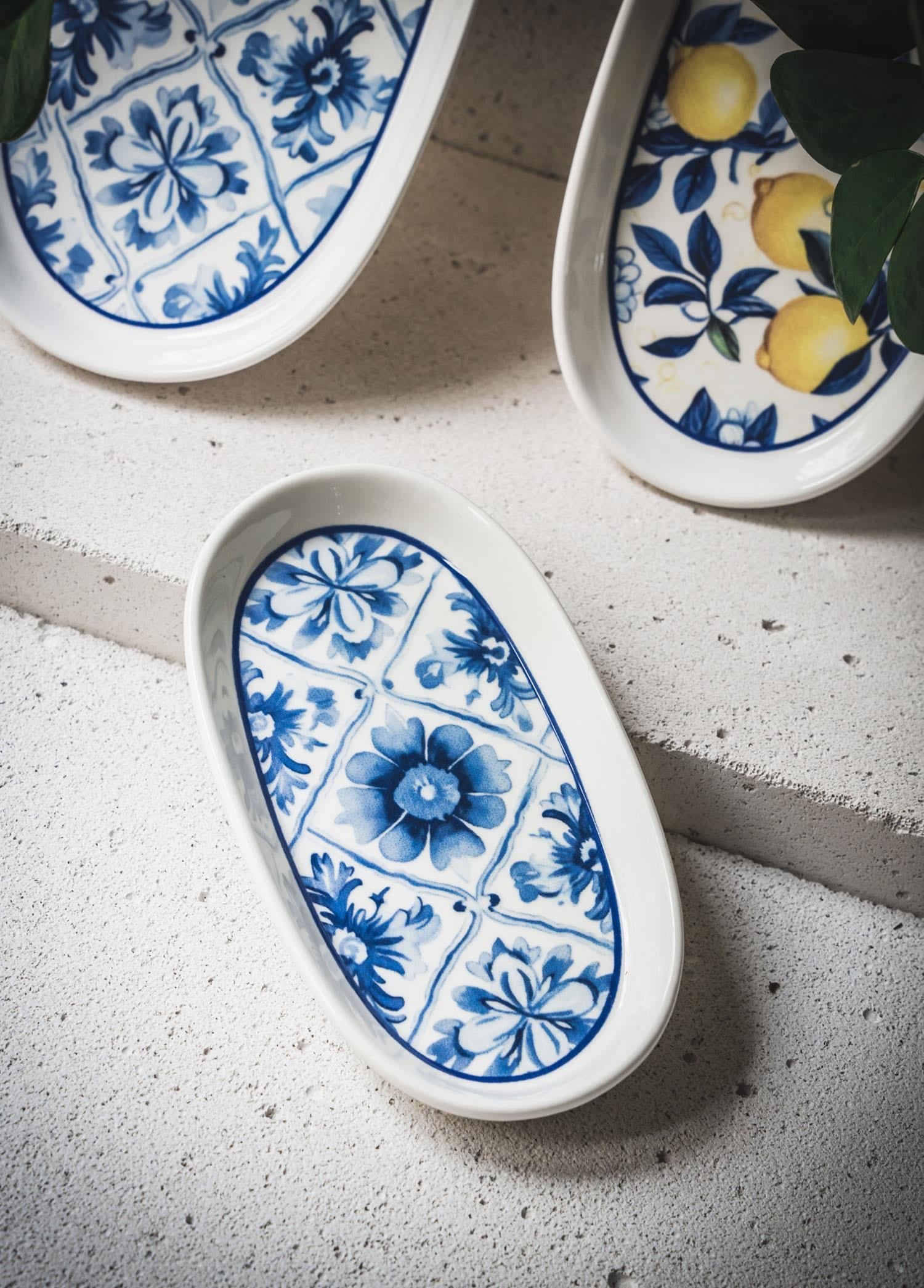 The Mia Odore Di Limone Oval Servis Tabağı 2li Set 17 cm