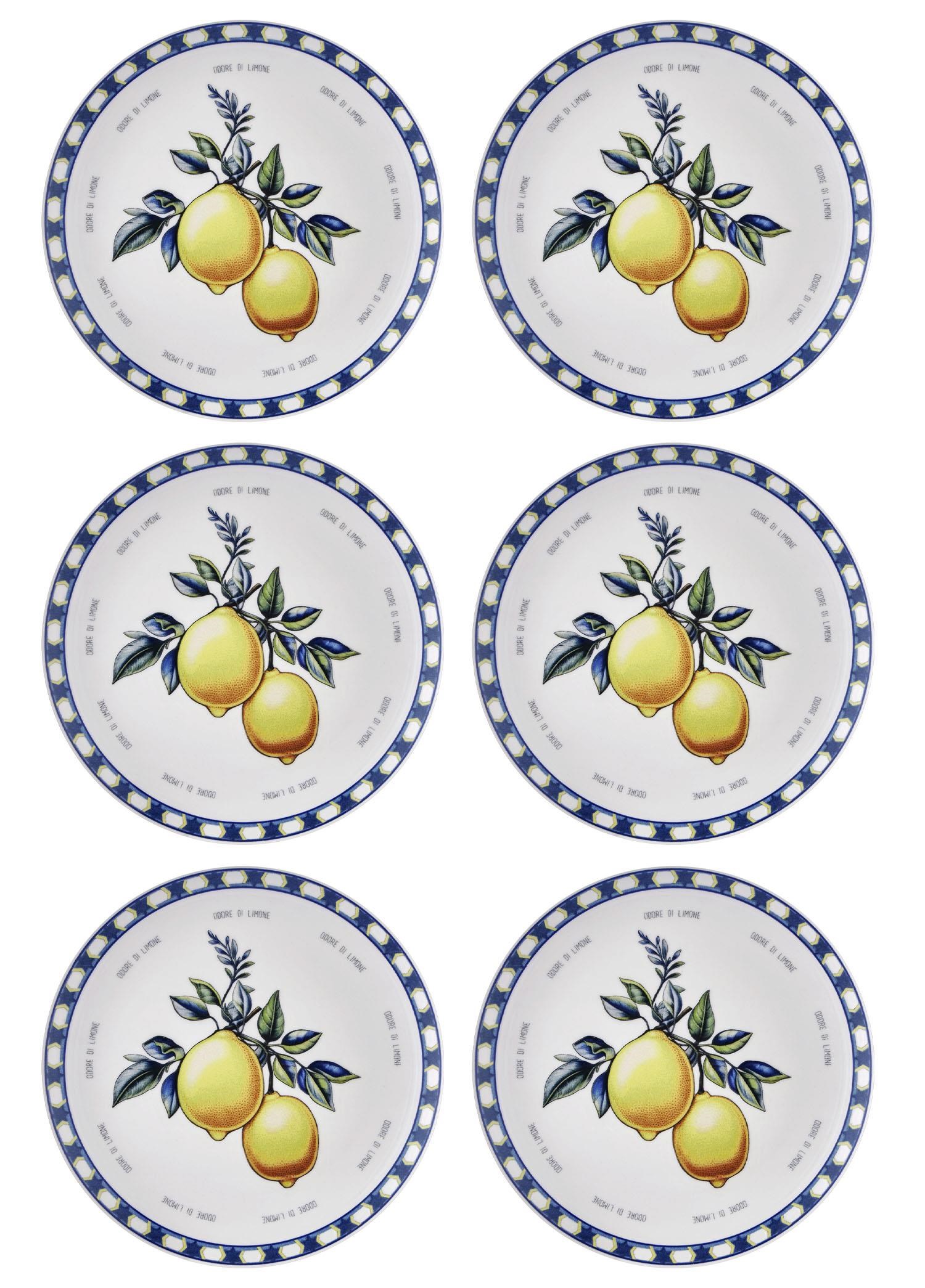 The Mia Odore Di Limone Servis Tabağı 6lı Set 26 cm ODL004