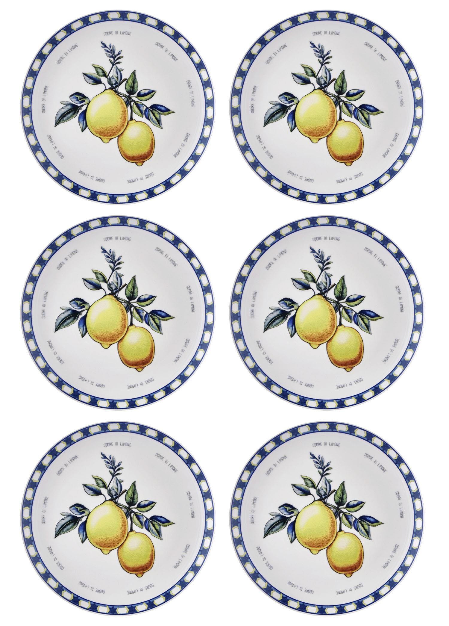 The Mia Odore Di Limone Servis Tabağı 6lı Set 26 cm ODL004