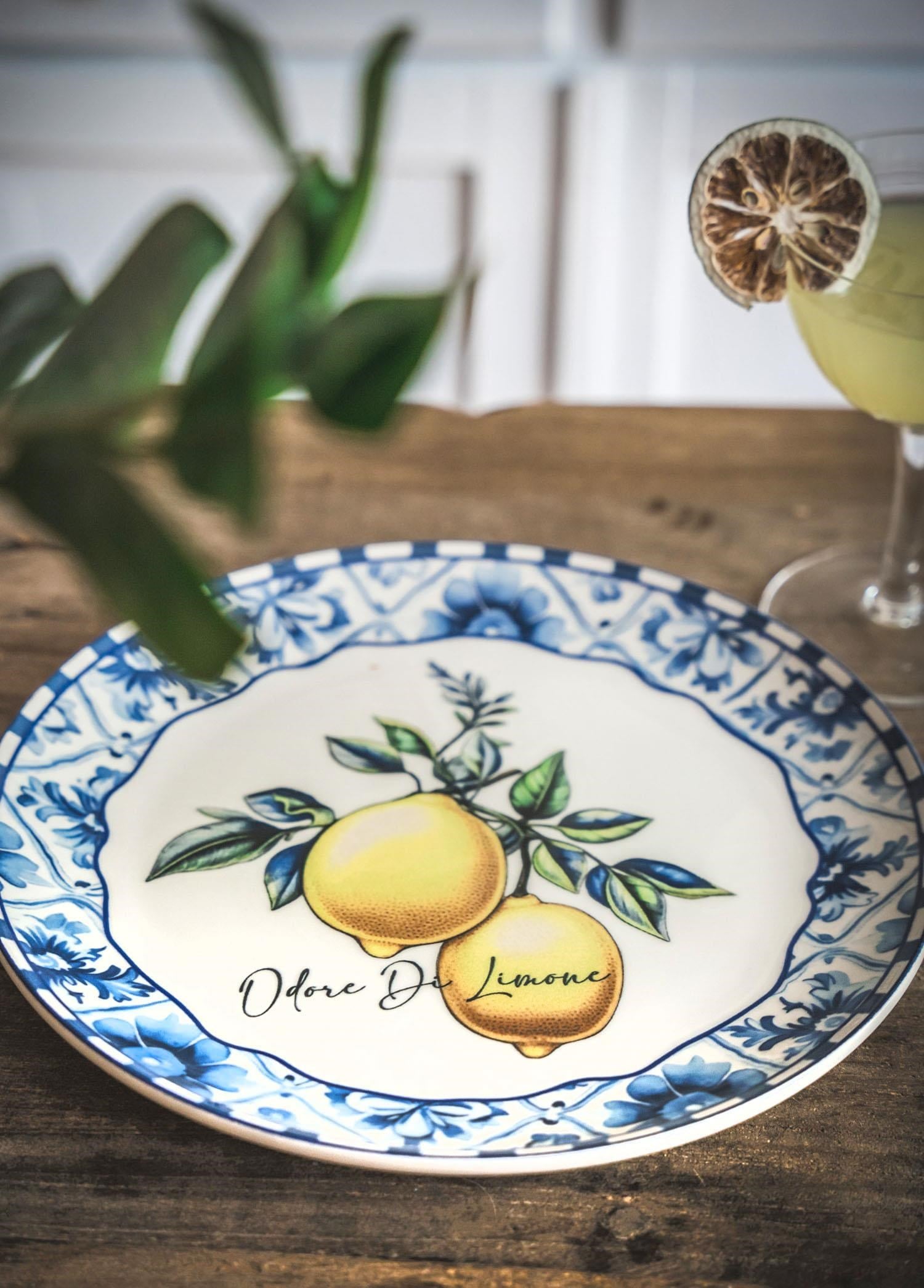 The Mia Odore Di Limone Servis Tabağı 6lı Set 26 cm ODL003