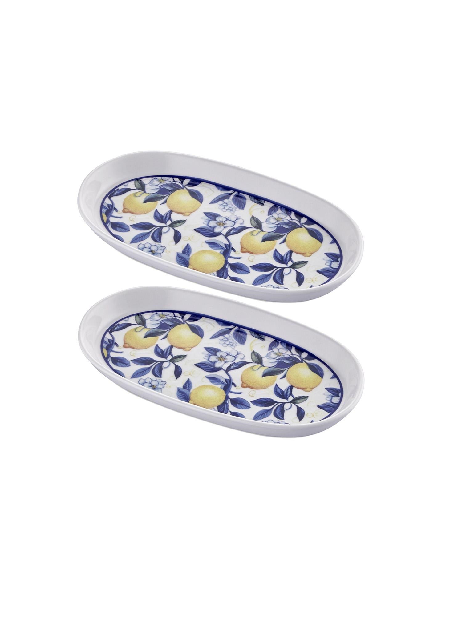 The Mia Odore Di Limone Oval Servis Tabağı 2li Set 23 cm