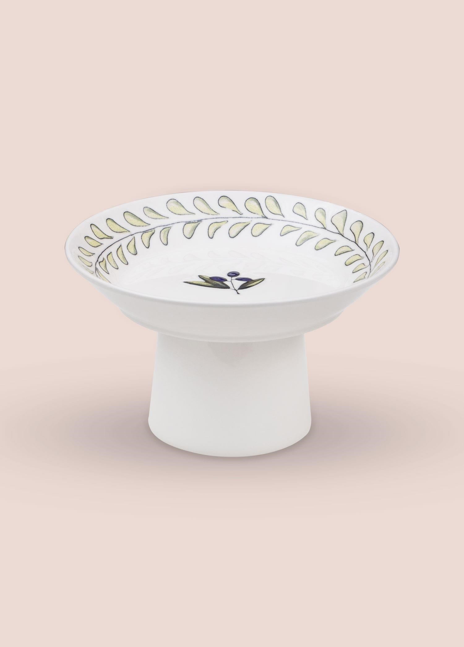 The Mia Olivos Ayaklı Servis Tabağı 20 cm