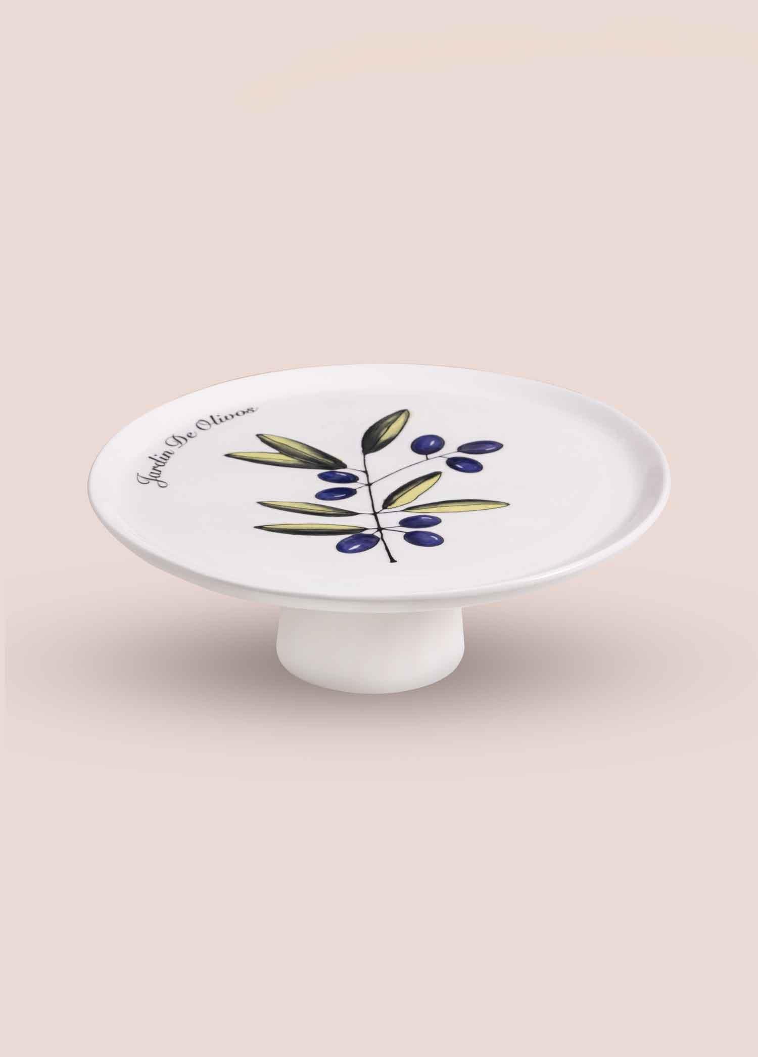 The Mia Olivos Ayaklı Servis Tabağı 30x10 cm