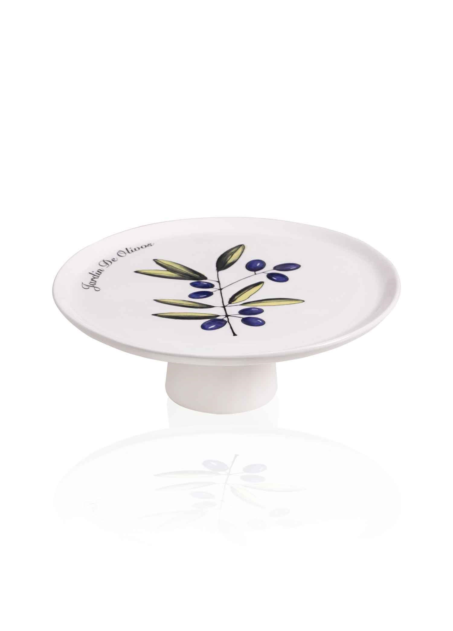 The Mia Olivos Ayaklı Servis Tabağı 10x30 cm