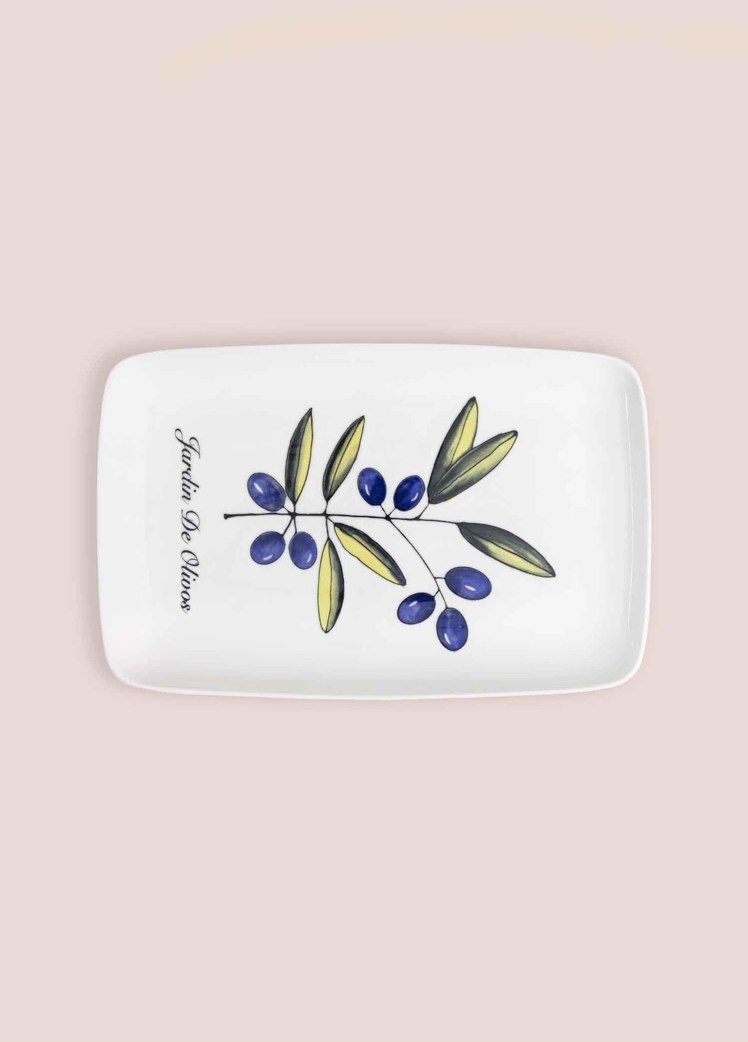 The Mia Olivos Dikdörtgen Servis Tabağı 31x20 cm OVS0015