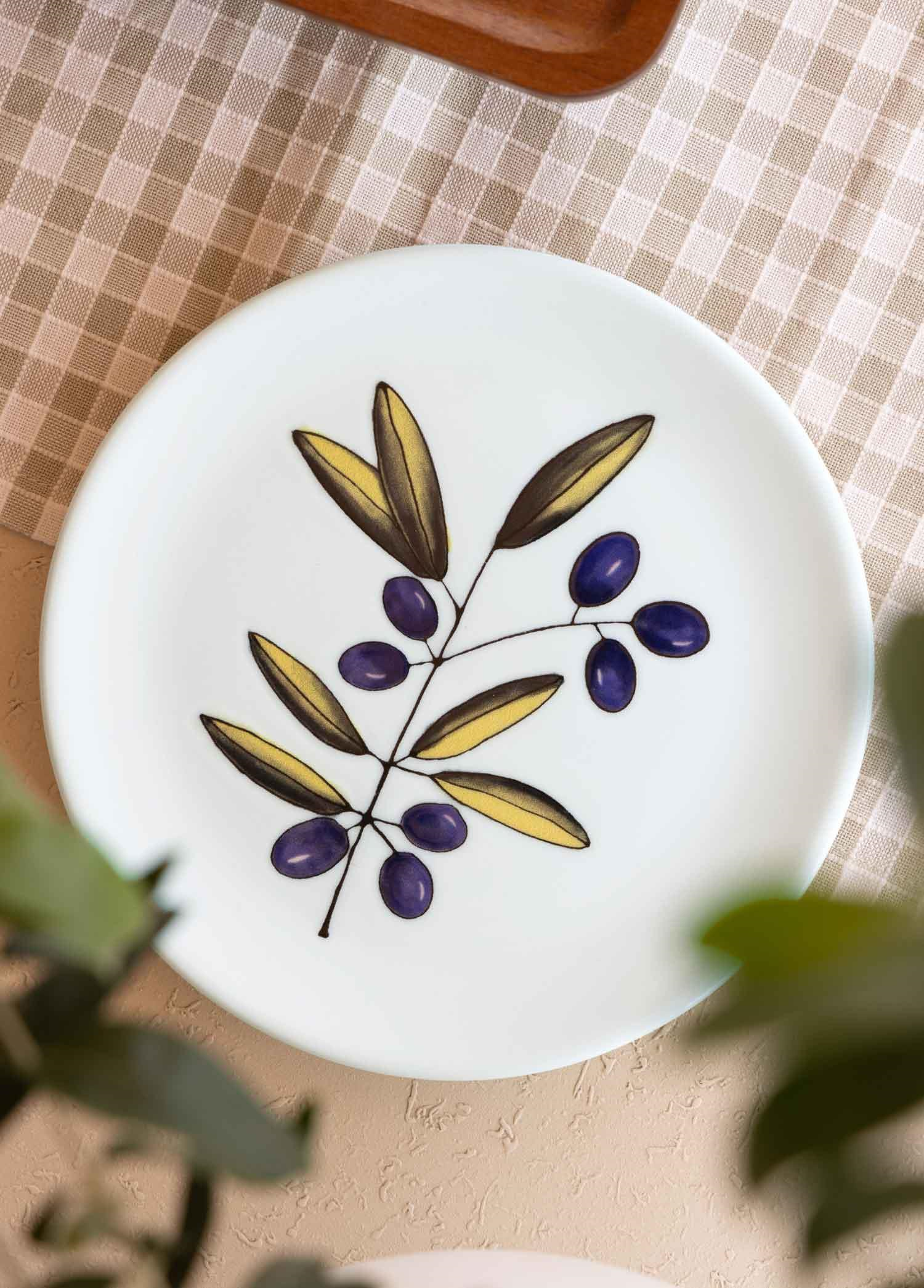 The Mia Olivos Servis Tabağı 6lı Set 26 cm OVS0003