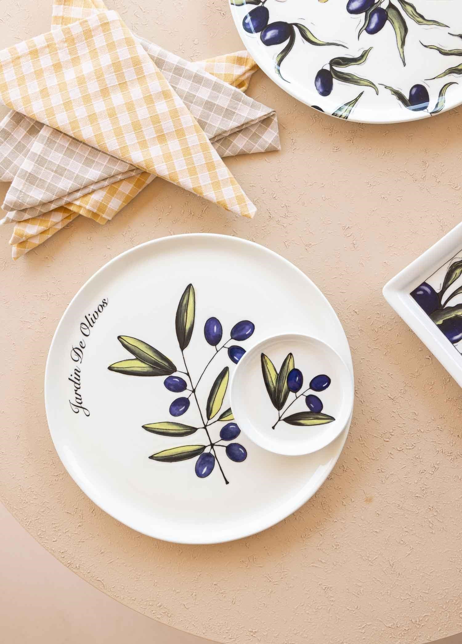 The Mia Olivos Servis Tabağı 30 Cm OVS0005