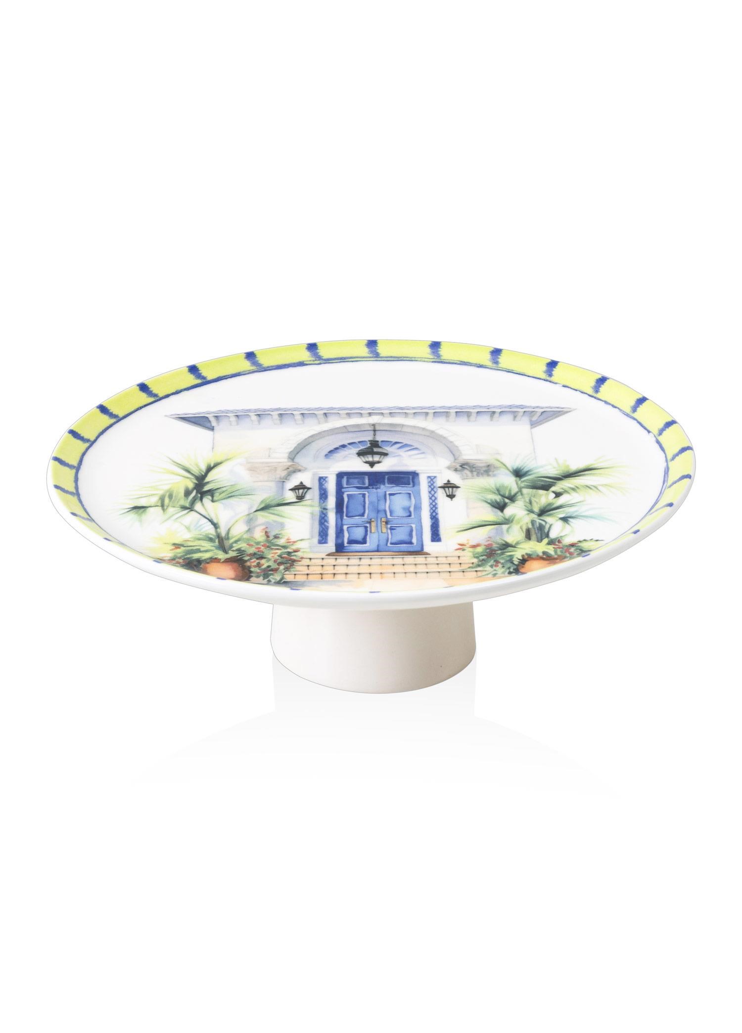 The Mia Palma Ayaklı Servis Tabağı 10x30 cm