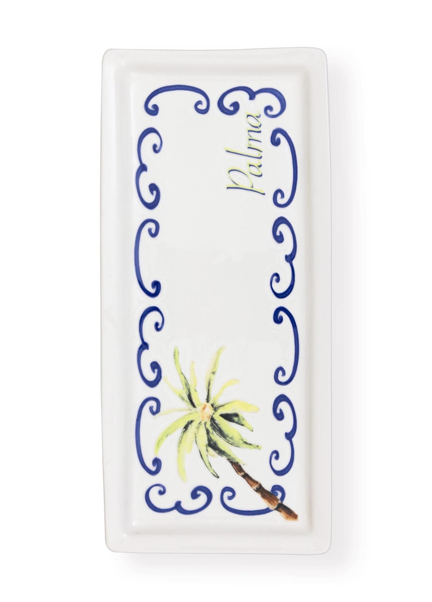 The Mia Palma Dikdörtgen Servis Tabağı 35x16 cm