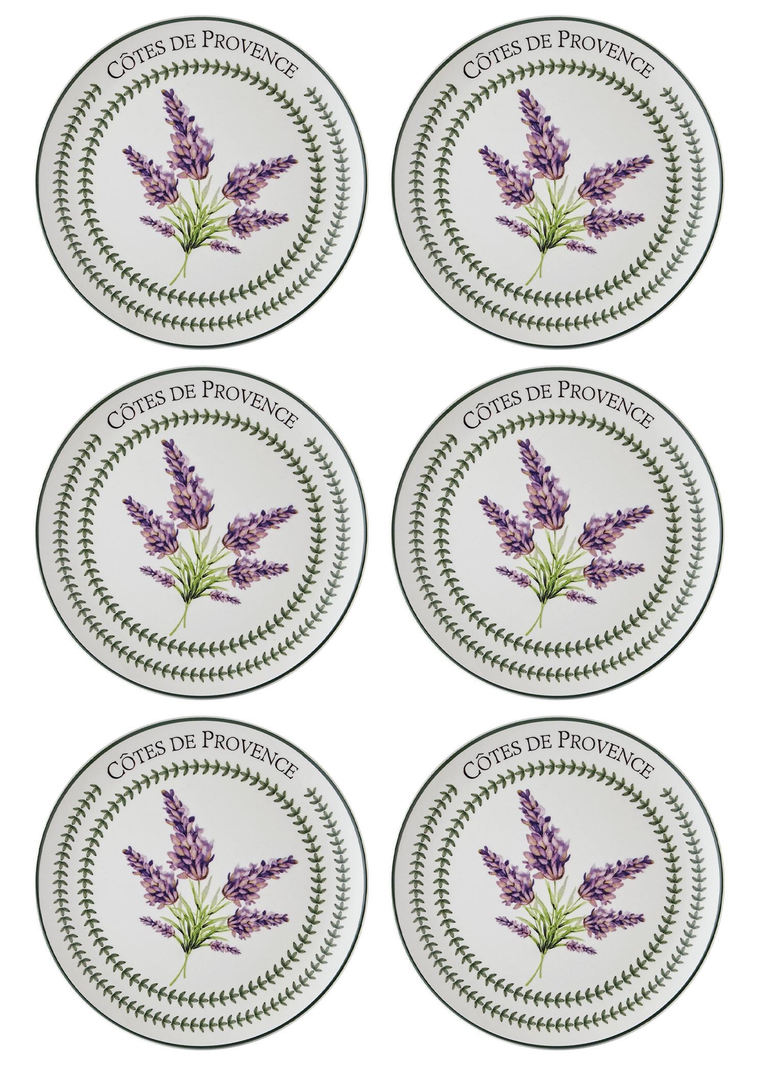 The Mia Provence Lavanta Servis Tabağı 6lı Set 26 cm PRC04