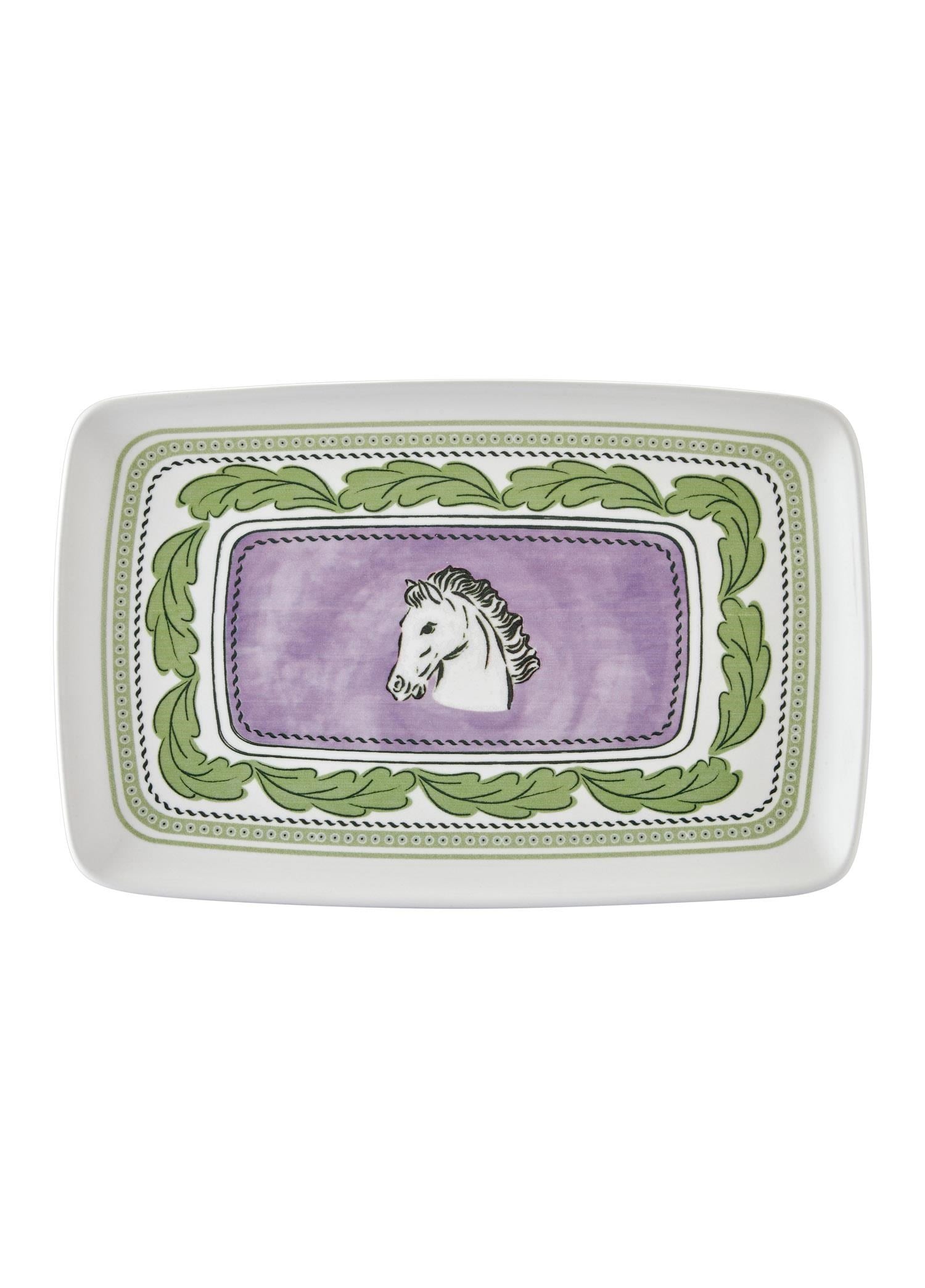 The Mia Provence Lavanta Dikdörtgen Servis Tabağı 31x20 cm
