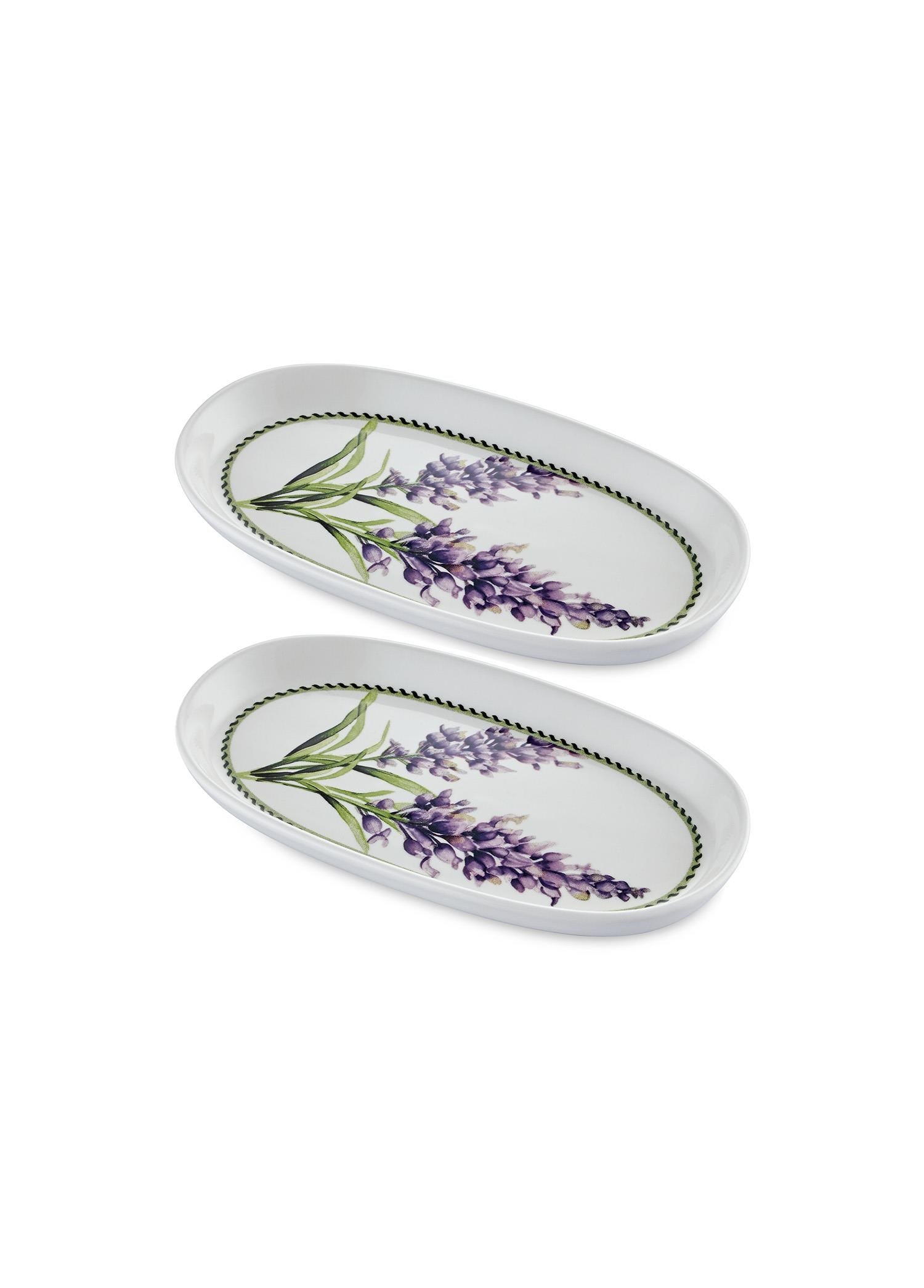 The Mia Provence Lavanta Oval Servis Tabağı 2li 23 cm
