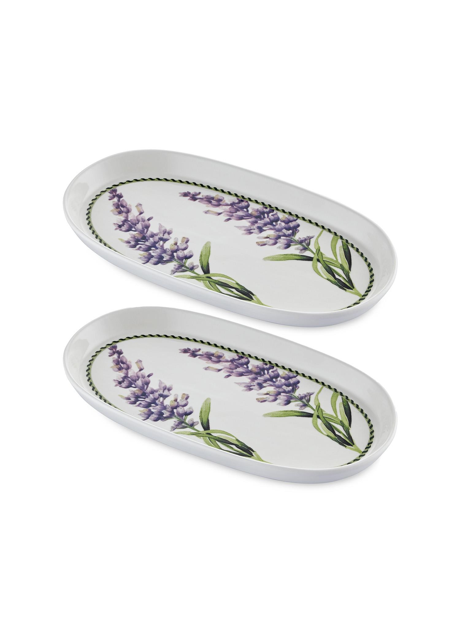 The Mia Provence Lavanta Oval Servis Tabağı 2li 29 cm
