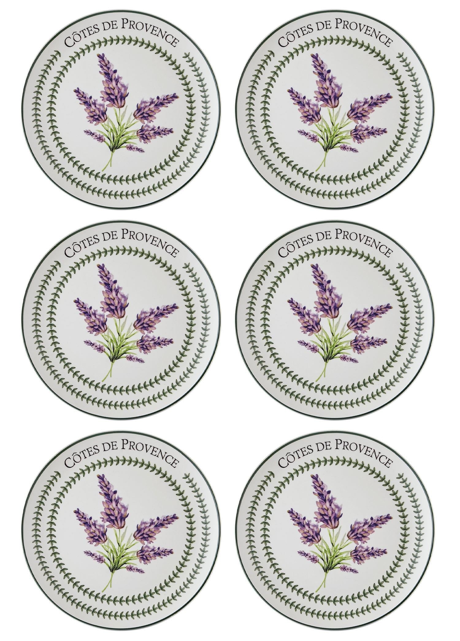 The Mia Provence Lavanta Servis Tabağı 6lı Set 26 cm PRC04