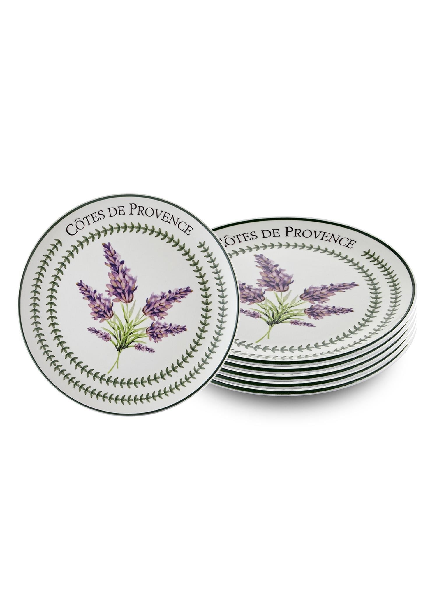 The Mia Provence Lavanta Servis Tabağı 6lı Set 26 cm PRC04
