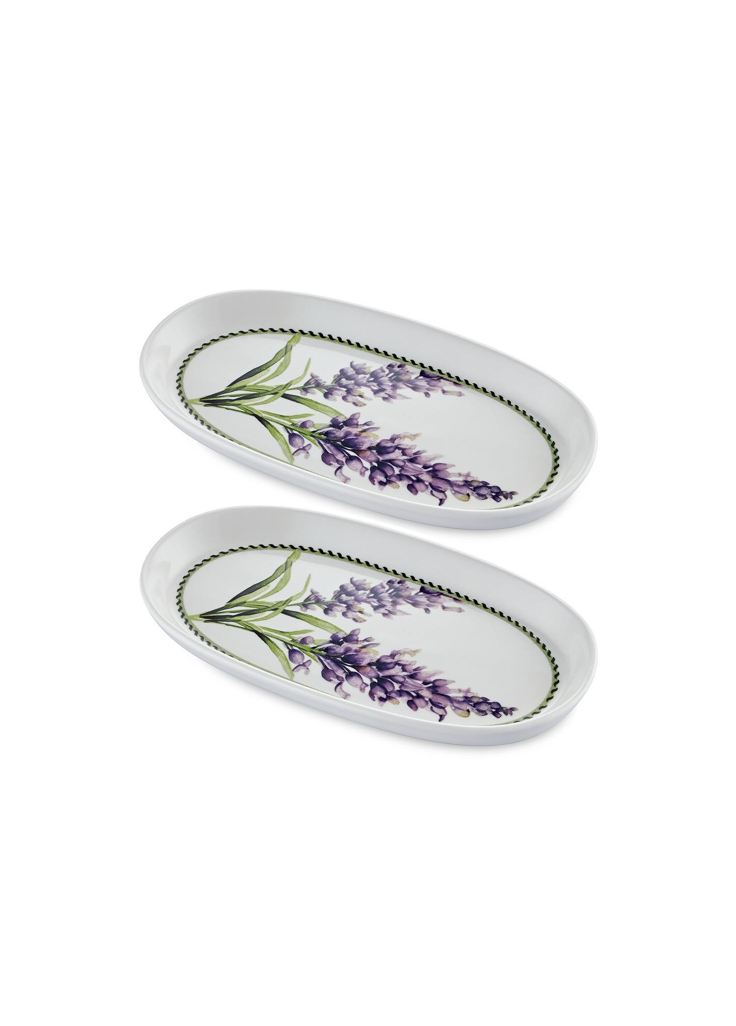 The Mia Provence Lavanta Oval Servis Tabağı 2li 23 cm