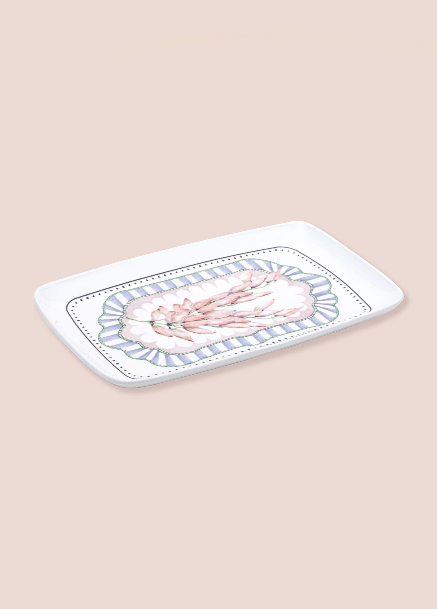 The Mia Spring Dikdörtgen Servis Tabağı 31x20 cm SPR0015