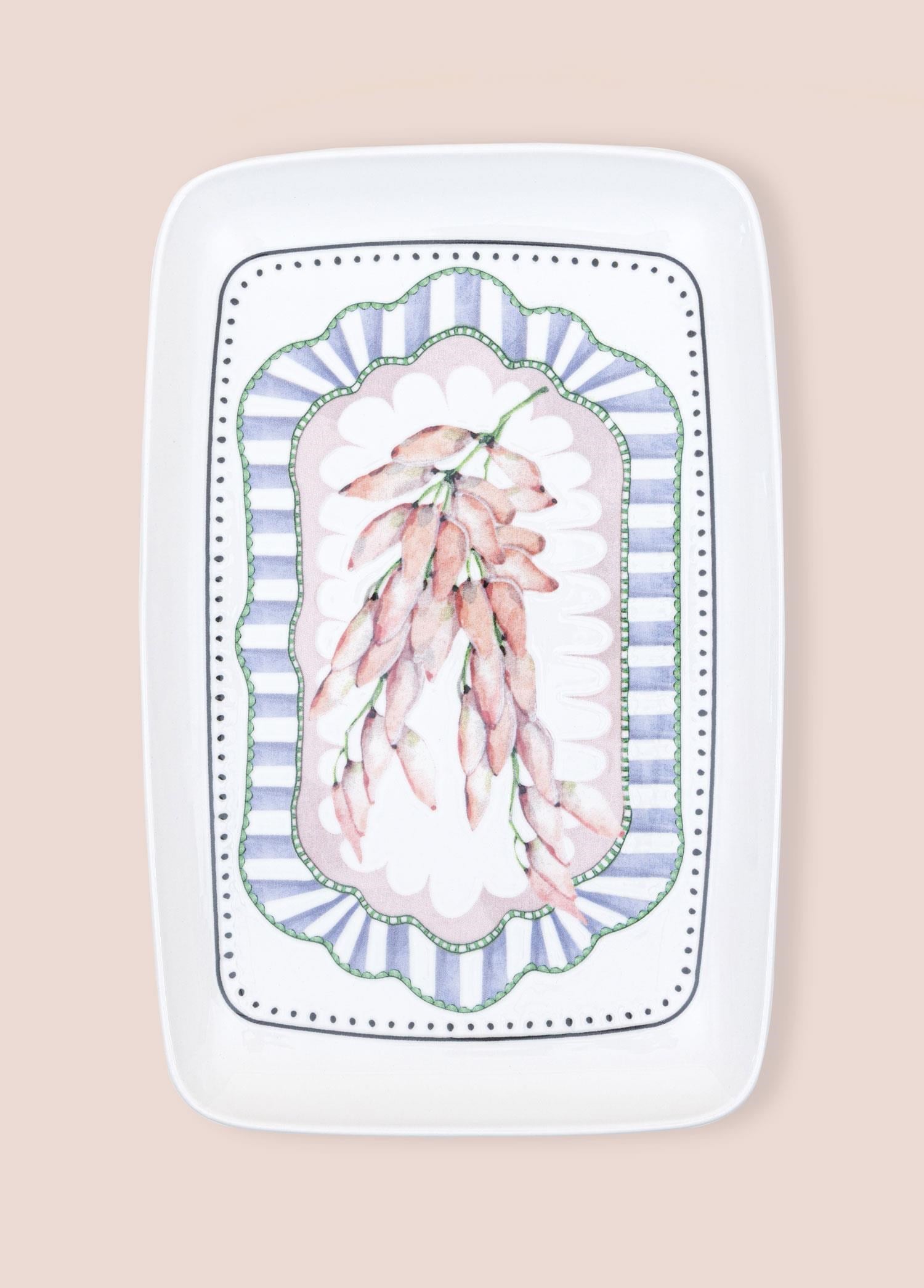 The Mia Spring Dikdörtgen Servis Tabağı 31x20 cm SPR0015