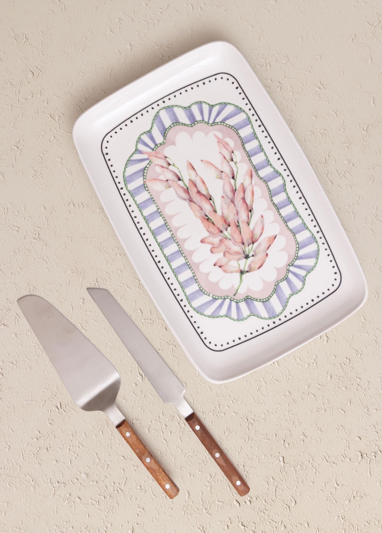 The Mia Spring Dikdörtgen Servis Tabağı 31x20 cm SPR0015