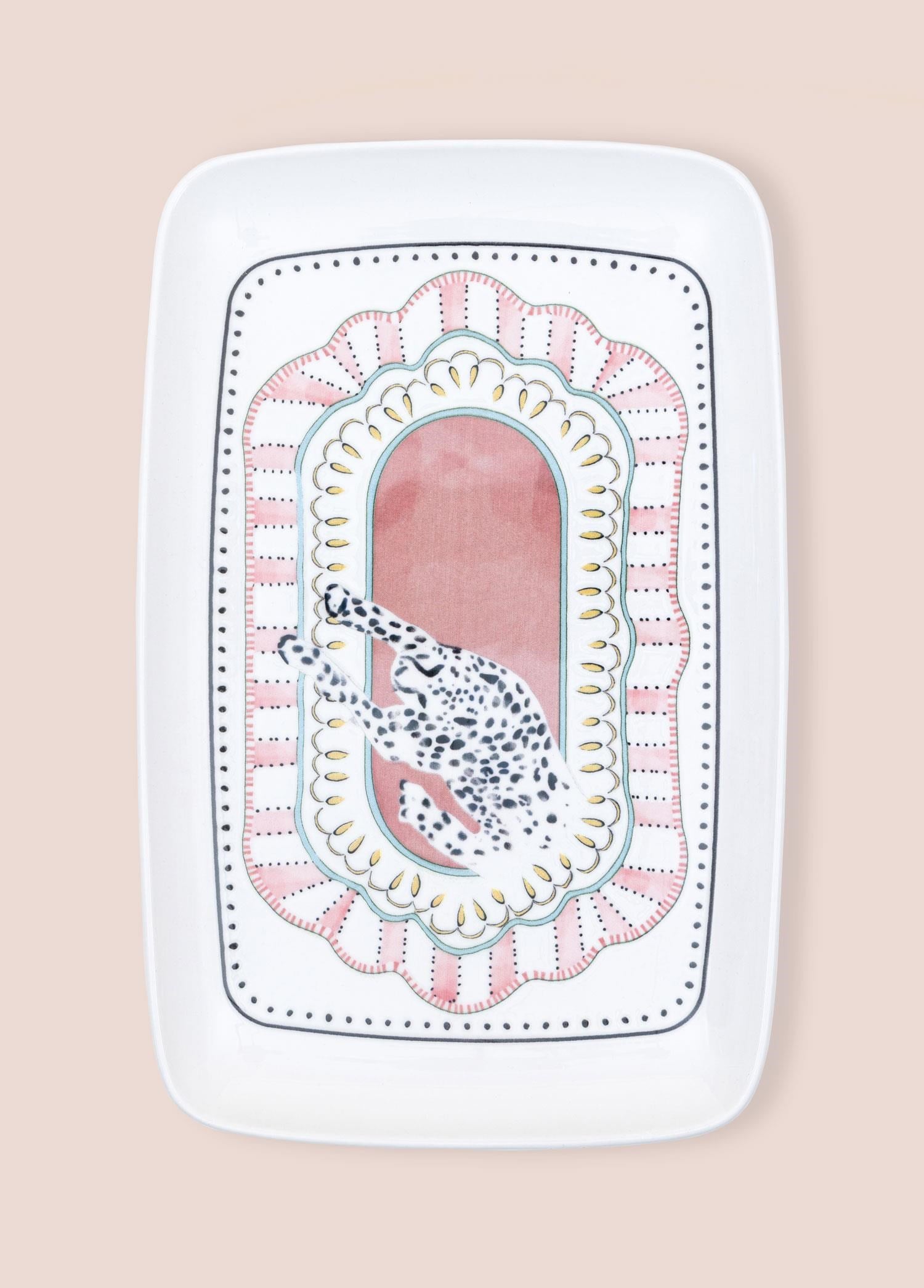 The Mia Spring Dikdörtgen Servis Tabağı 31x20 cm SPR0014