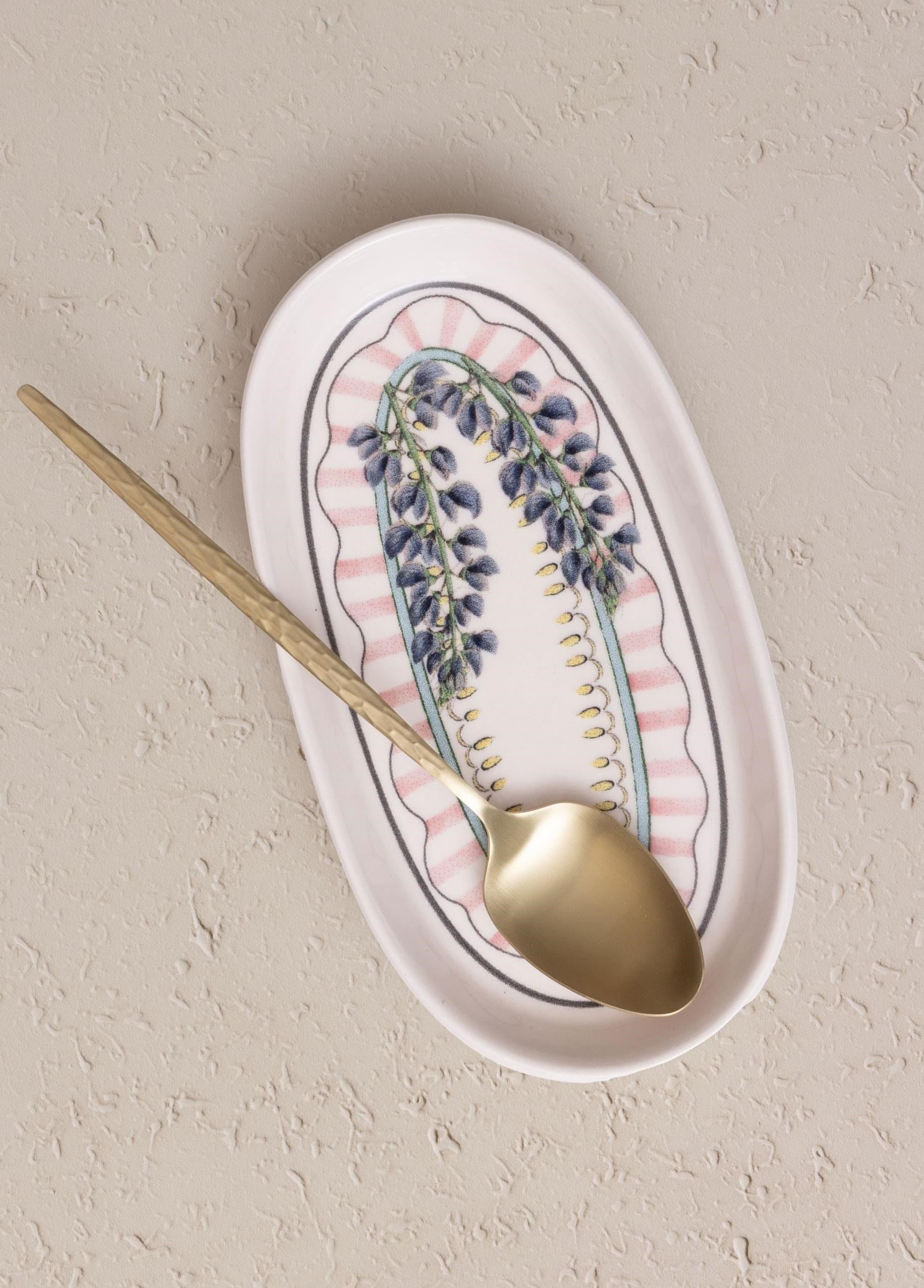 The Mia Spring Oval Servis Tabağı 2li 17 cm